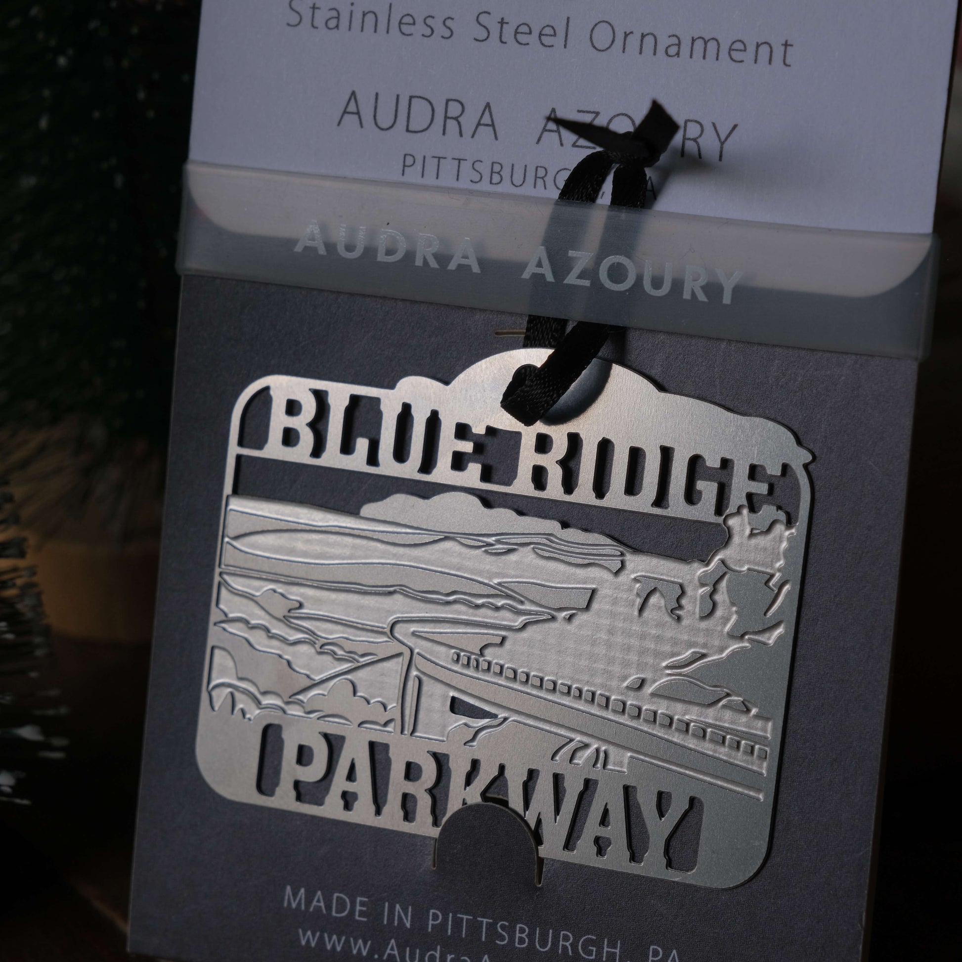 Blue Ridge Parkway Ornament by Audra Azoury