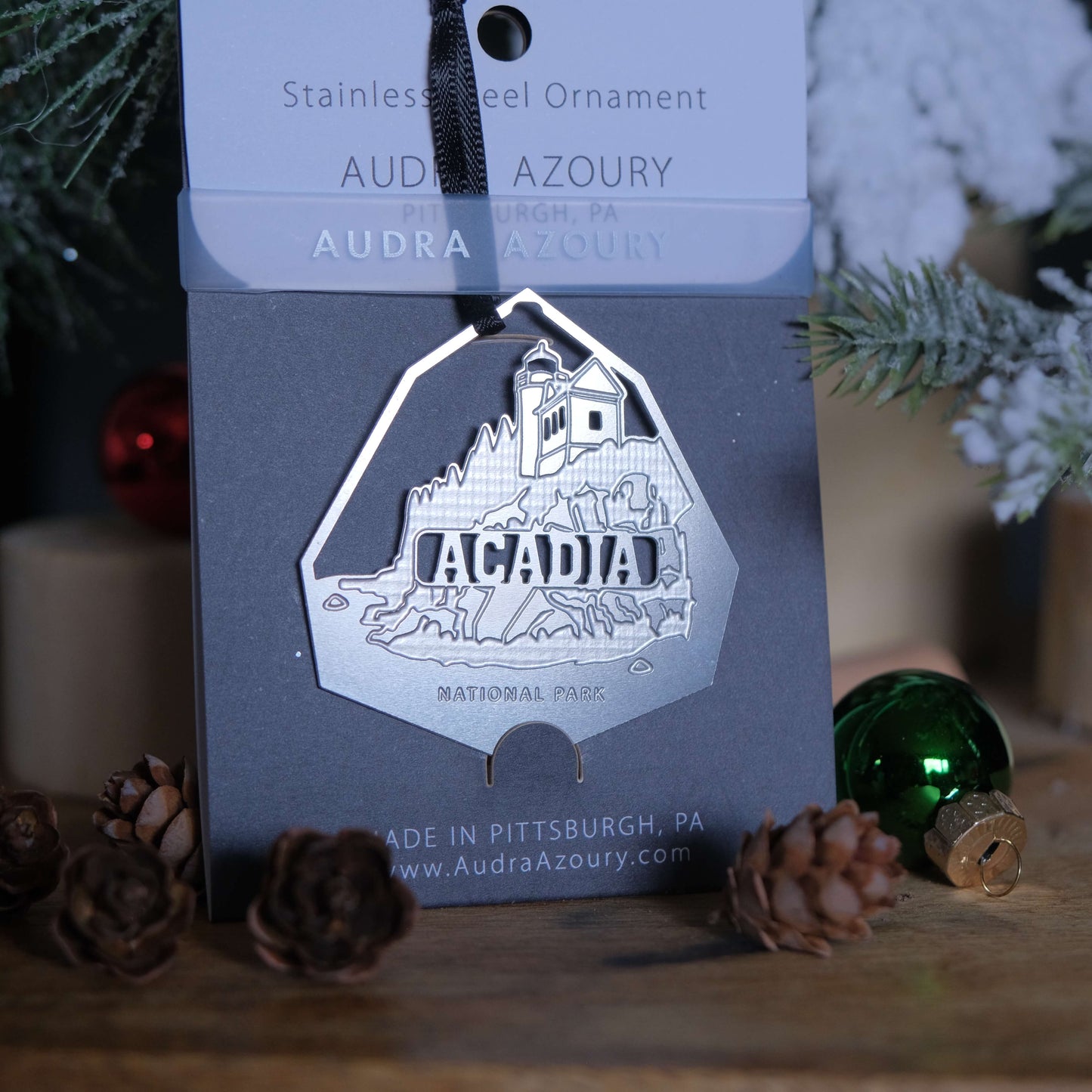 Acadia National Park Ornament by Audra Azoury