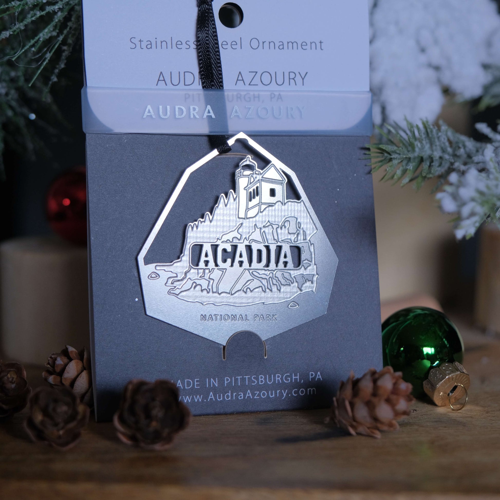 Acadia National Park Ornament by Audra Azoury