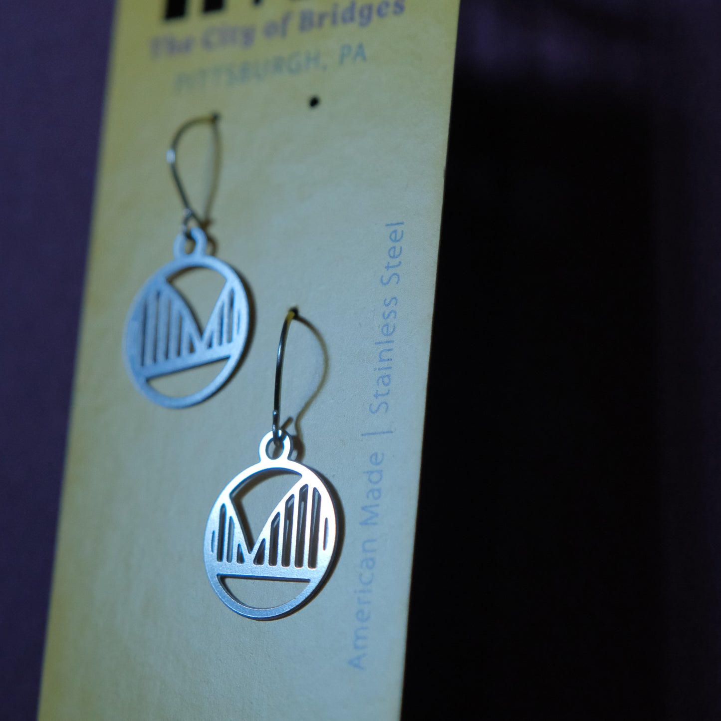 Pittsburgh Earrings | Mini-Arched Bridge