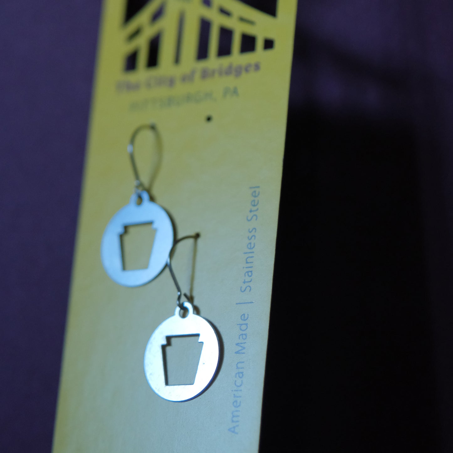 Pittsburgh Earrings | Mini-Keystone