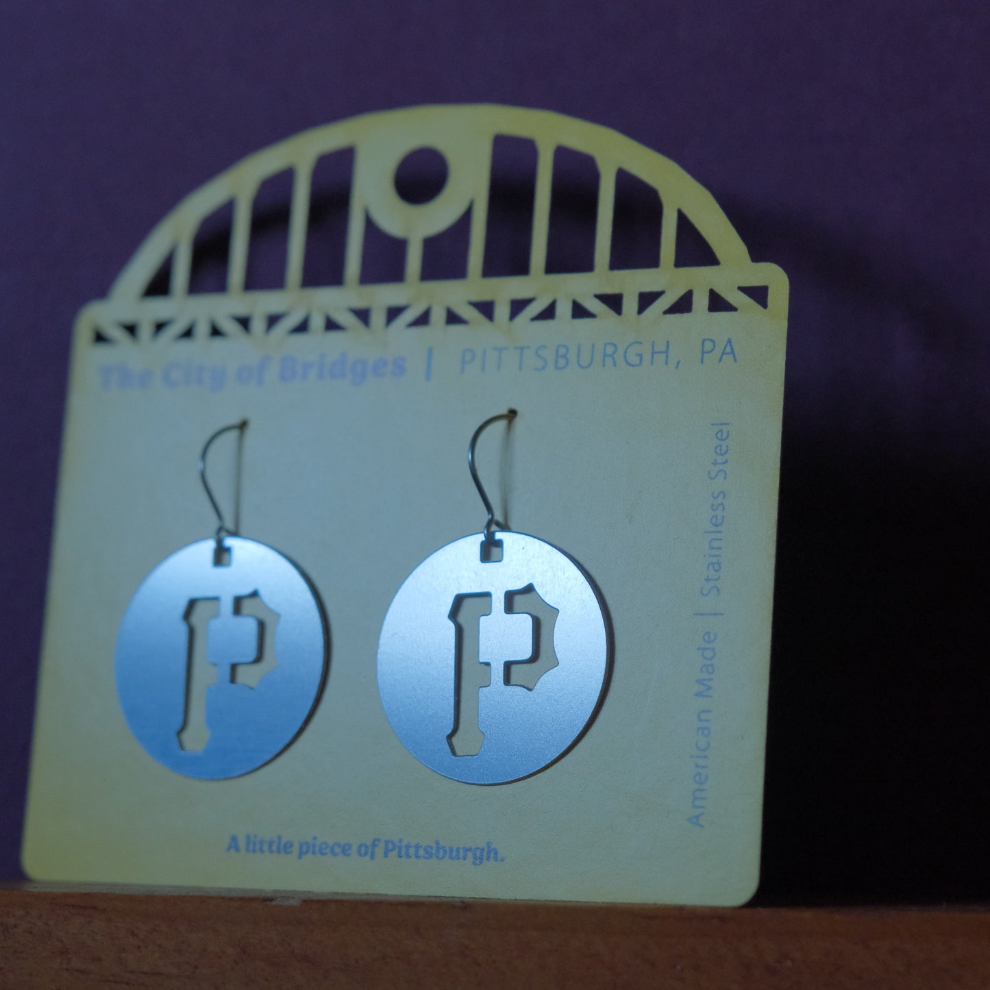 Pittsburgh Earrings | Pirates P