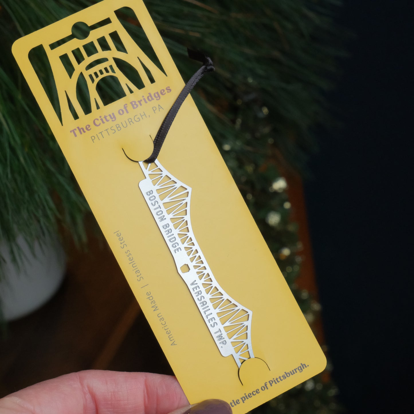 Pittsburgh Bridge Ornament | Boston Bridge