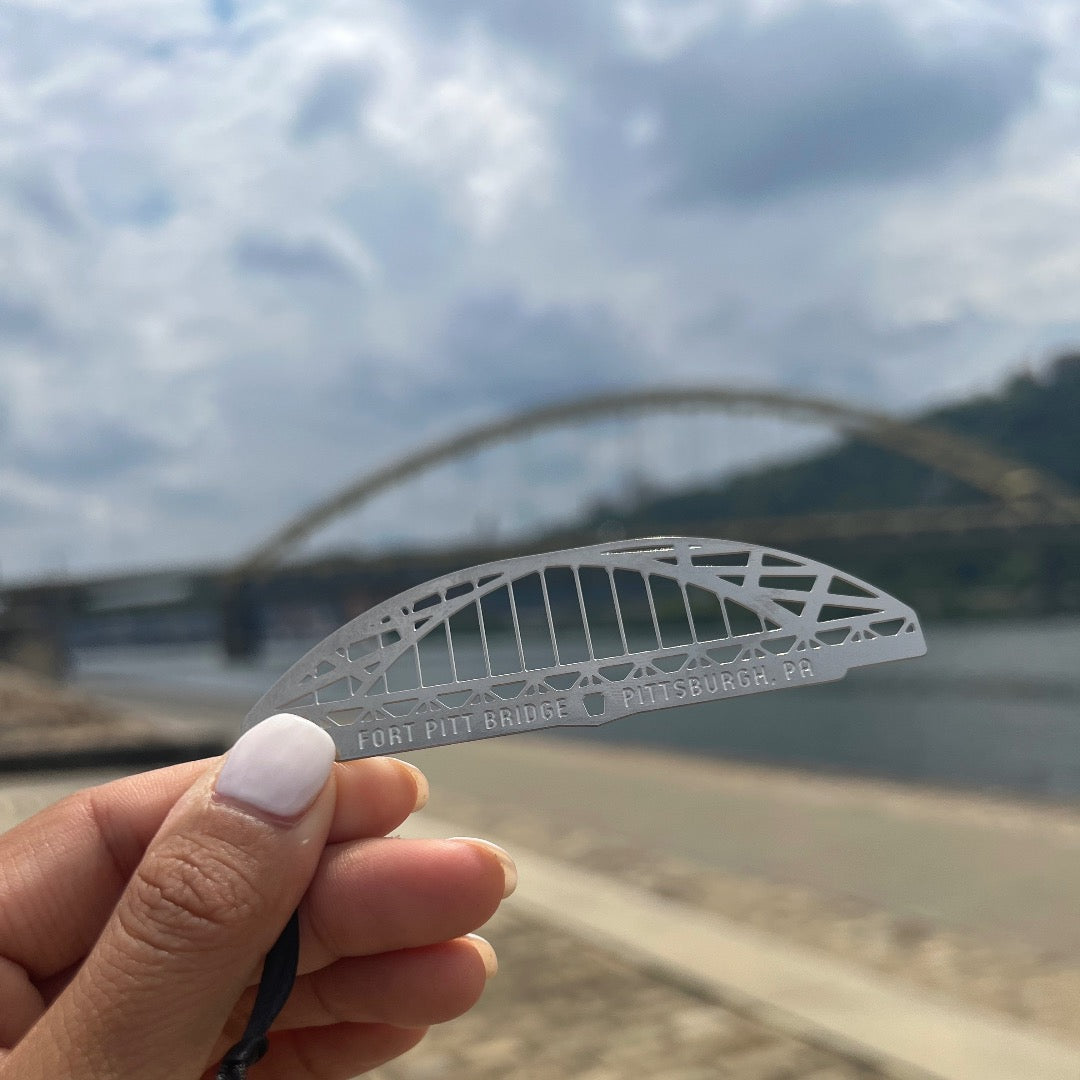 Fort Pitt Bridge Ornament, Pittsburgh by Audra Azoury