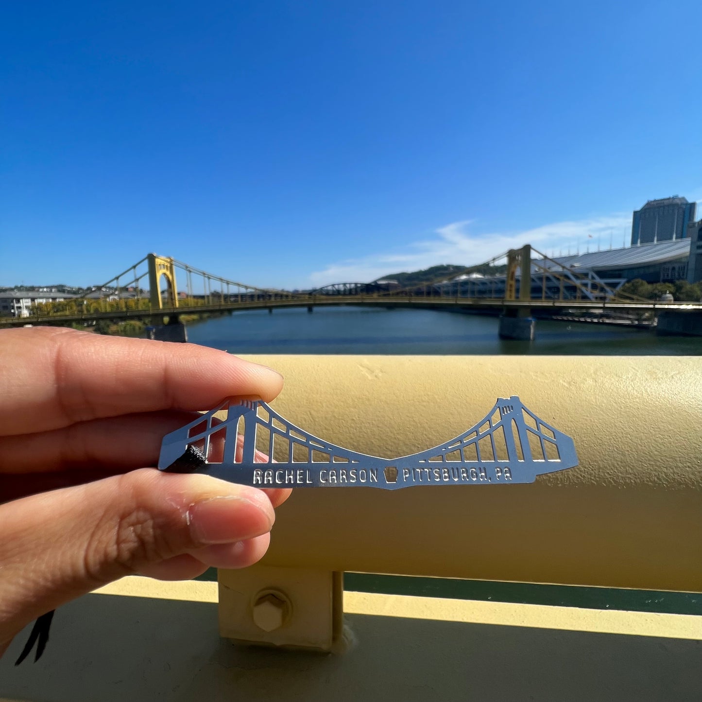 Rachel Carson Bridge Ornament, Pittsburgh by Audra Azoury