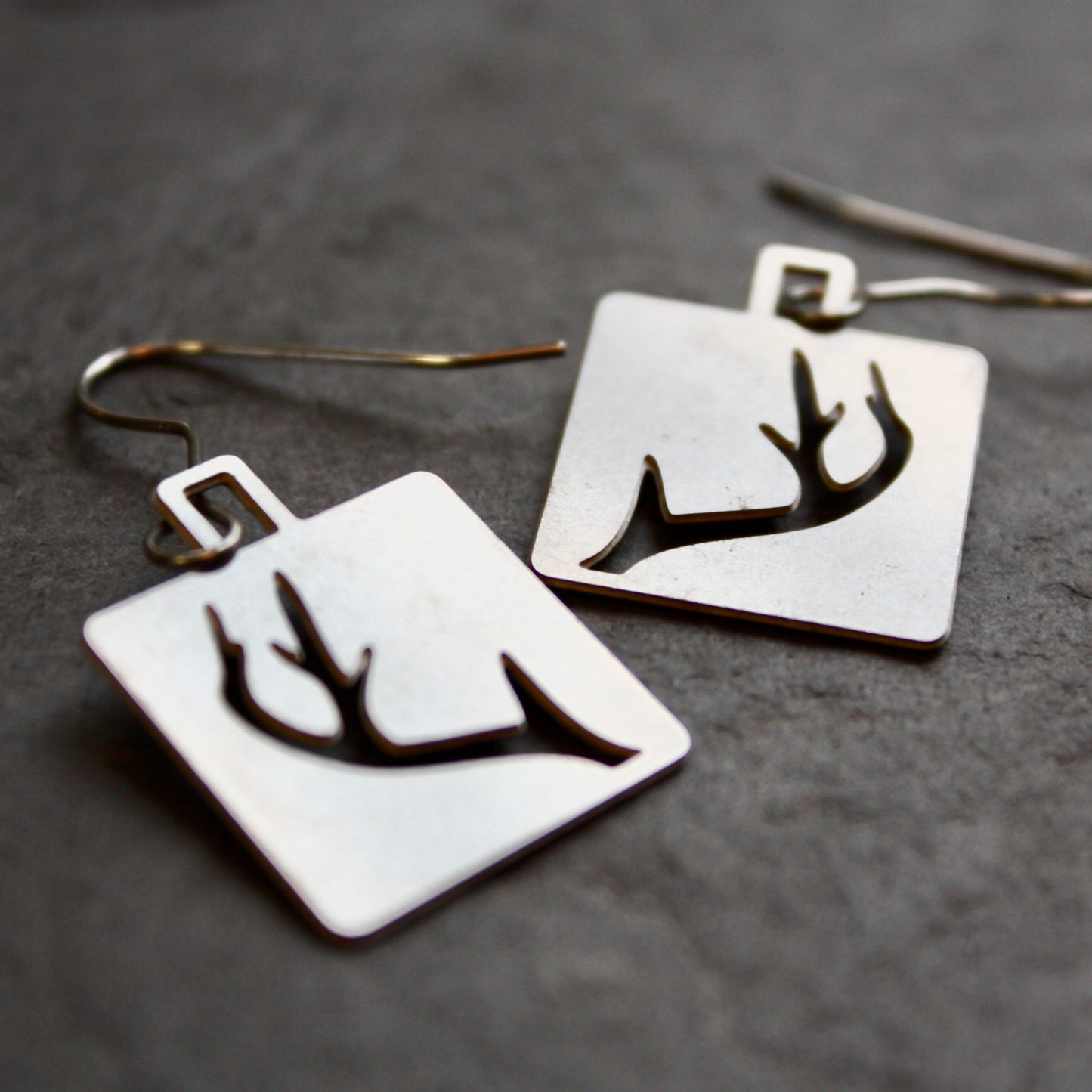 Square Antler Earrings