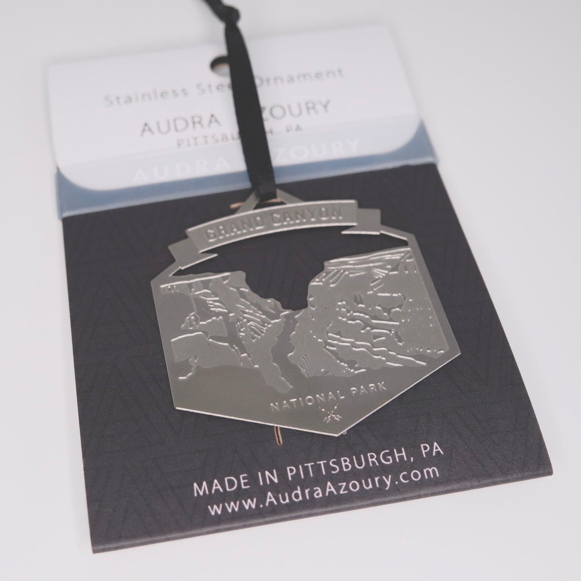 Grand Canyons National Park ornament in stainless steel by Audra Azoury