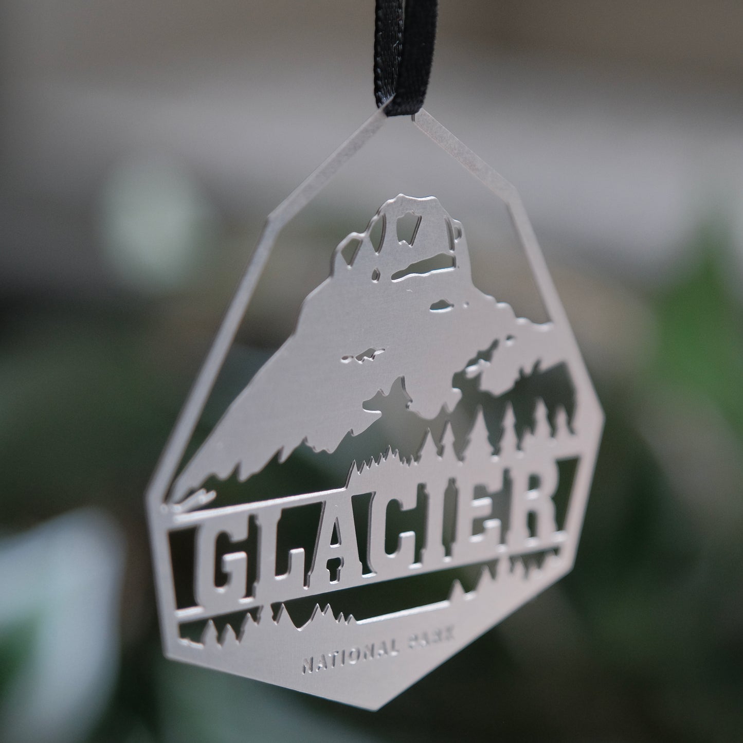 National Park Gift - Glacier National Park Ornament side view