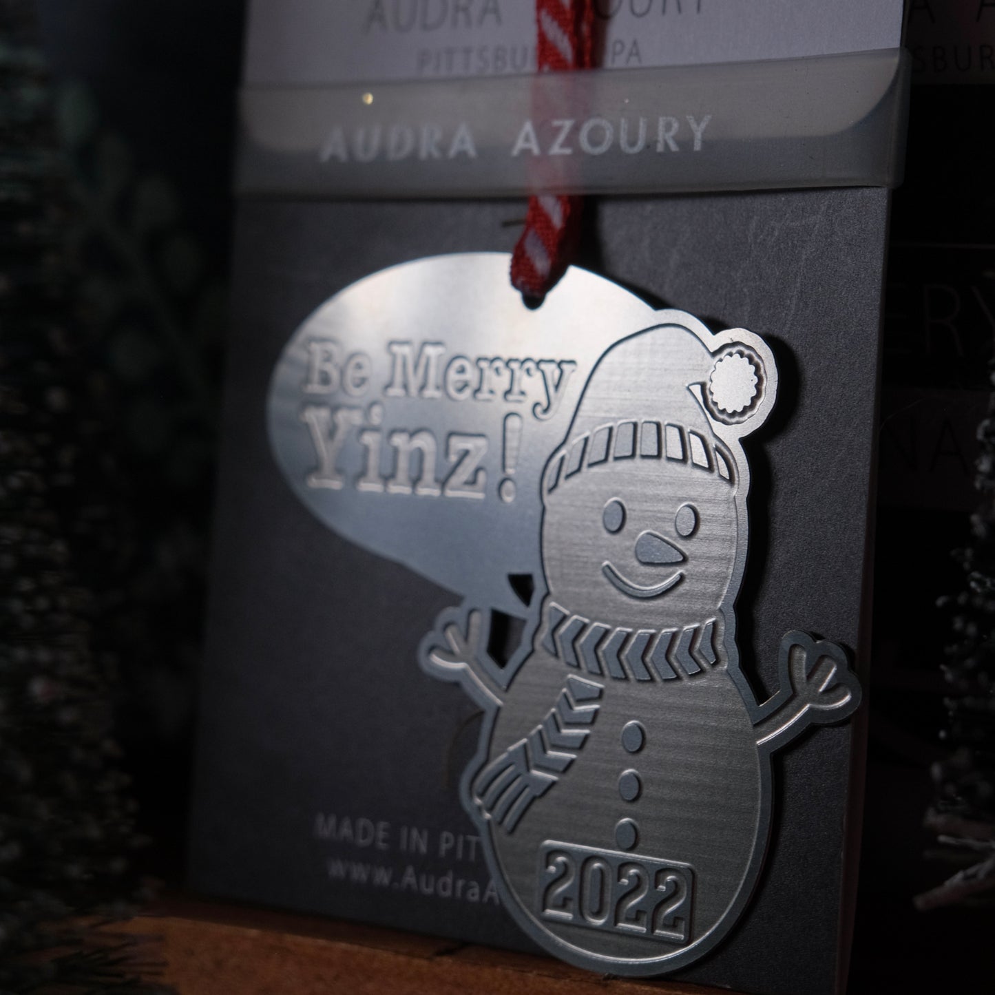 2022 Be Merry Yinz Snowman