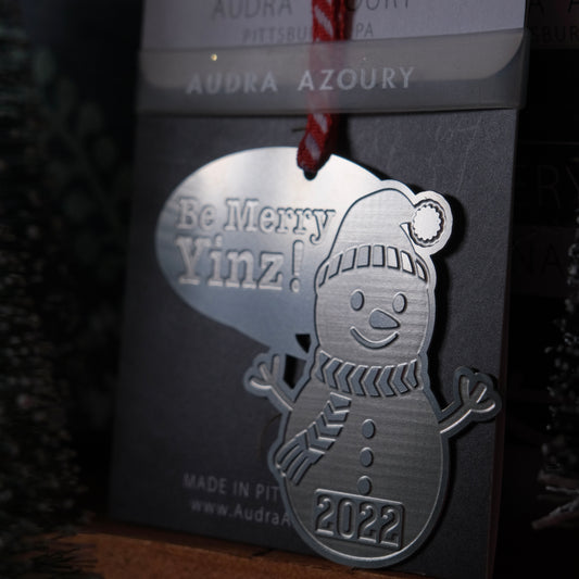 2022 Be Merry Yinz Snowman