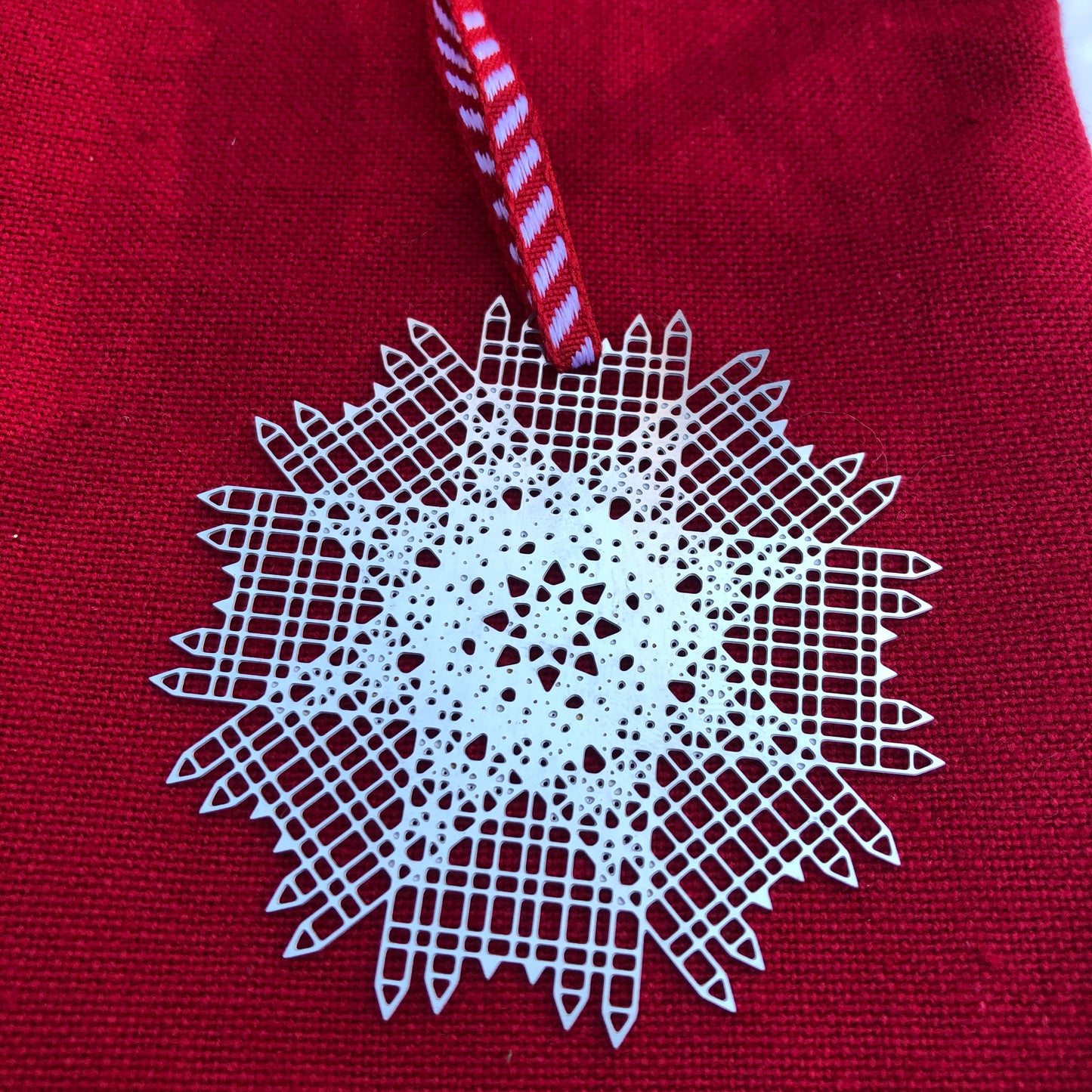 PPG Snowflake Stainless Steel Ornament by Audra Azoury