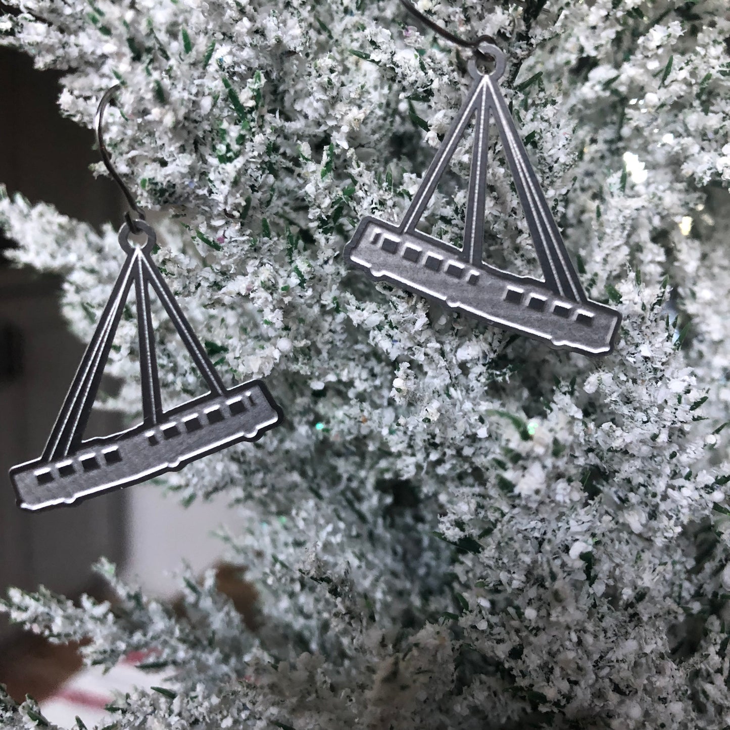 Fern Hollow Bridge Bus Earrings