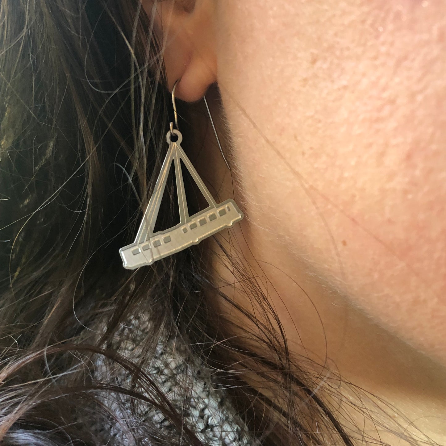 Fern Hollow Bridge Bus Earrings