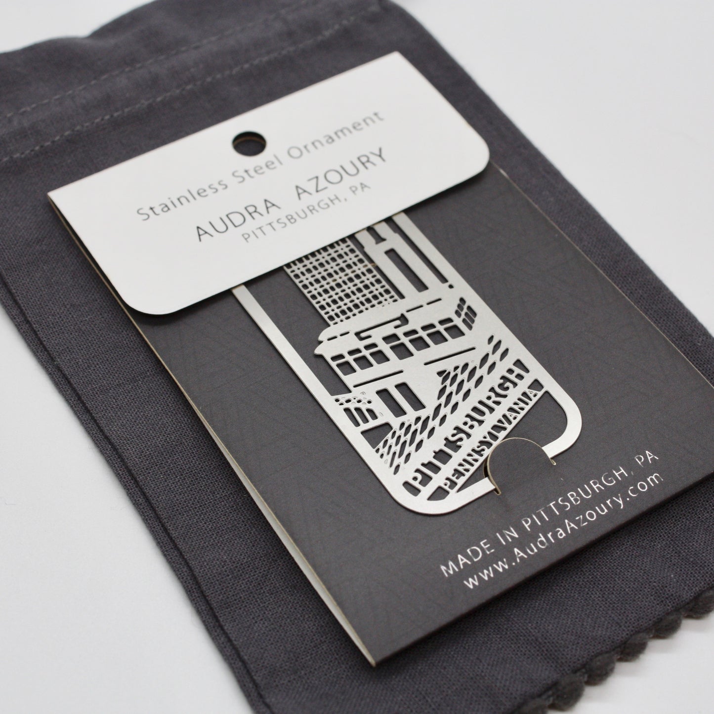 Pittsburgh Incline Tag style ornament by Audra Azoury