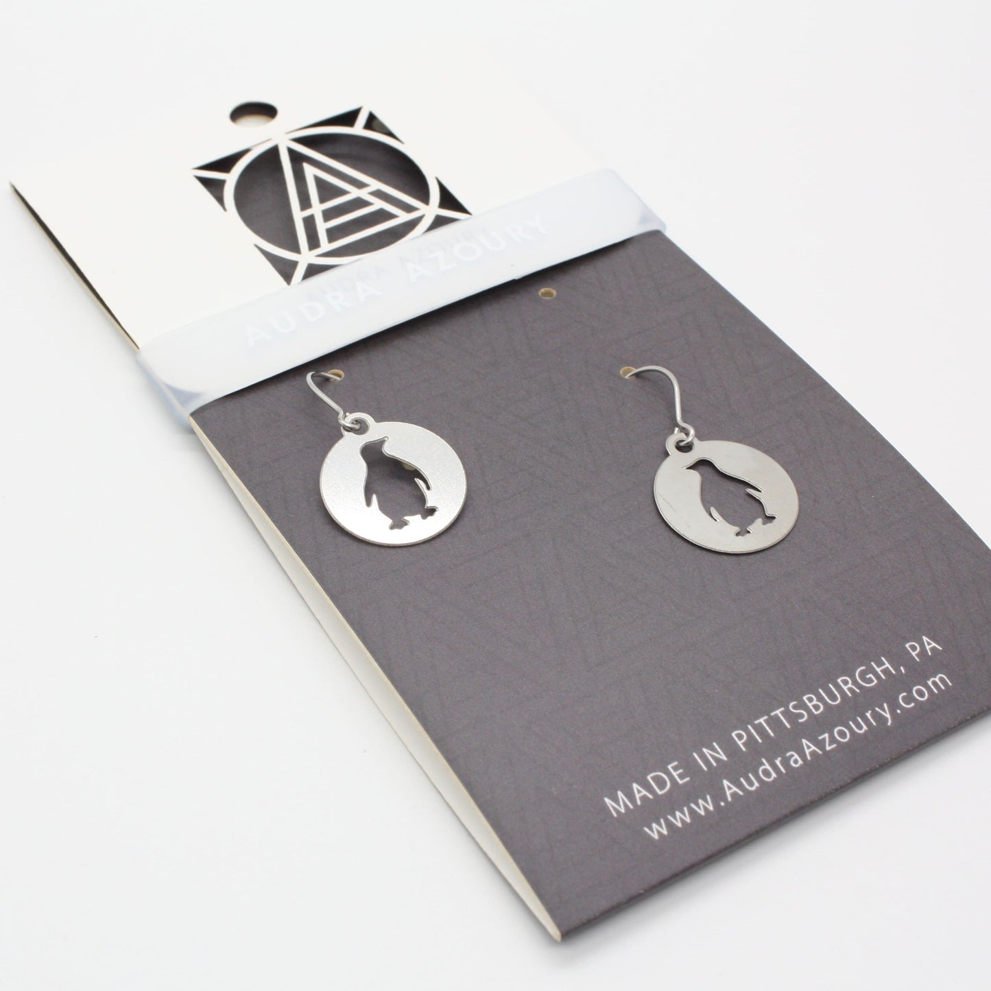 Pittsburgh Earrings | Mini-Penguin