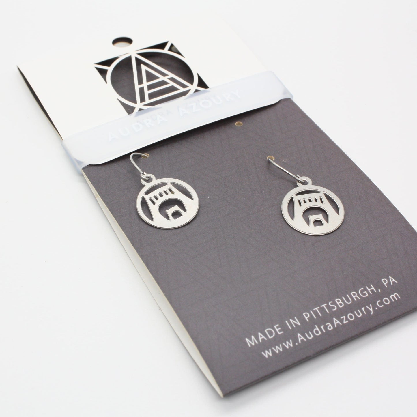 Pittsburgh Earrings | Mini-Warhol Bridge