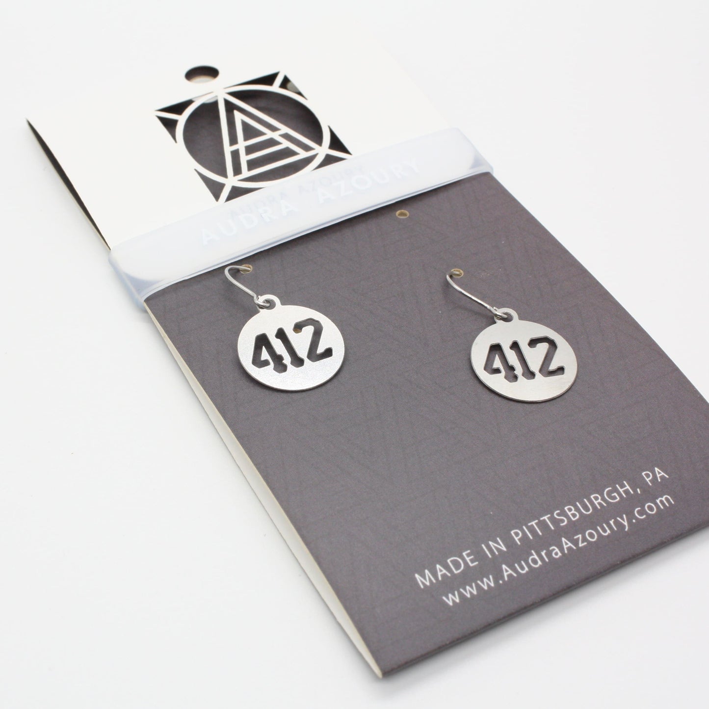 Pittsburgh Earrings | Mini 412 Area Code