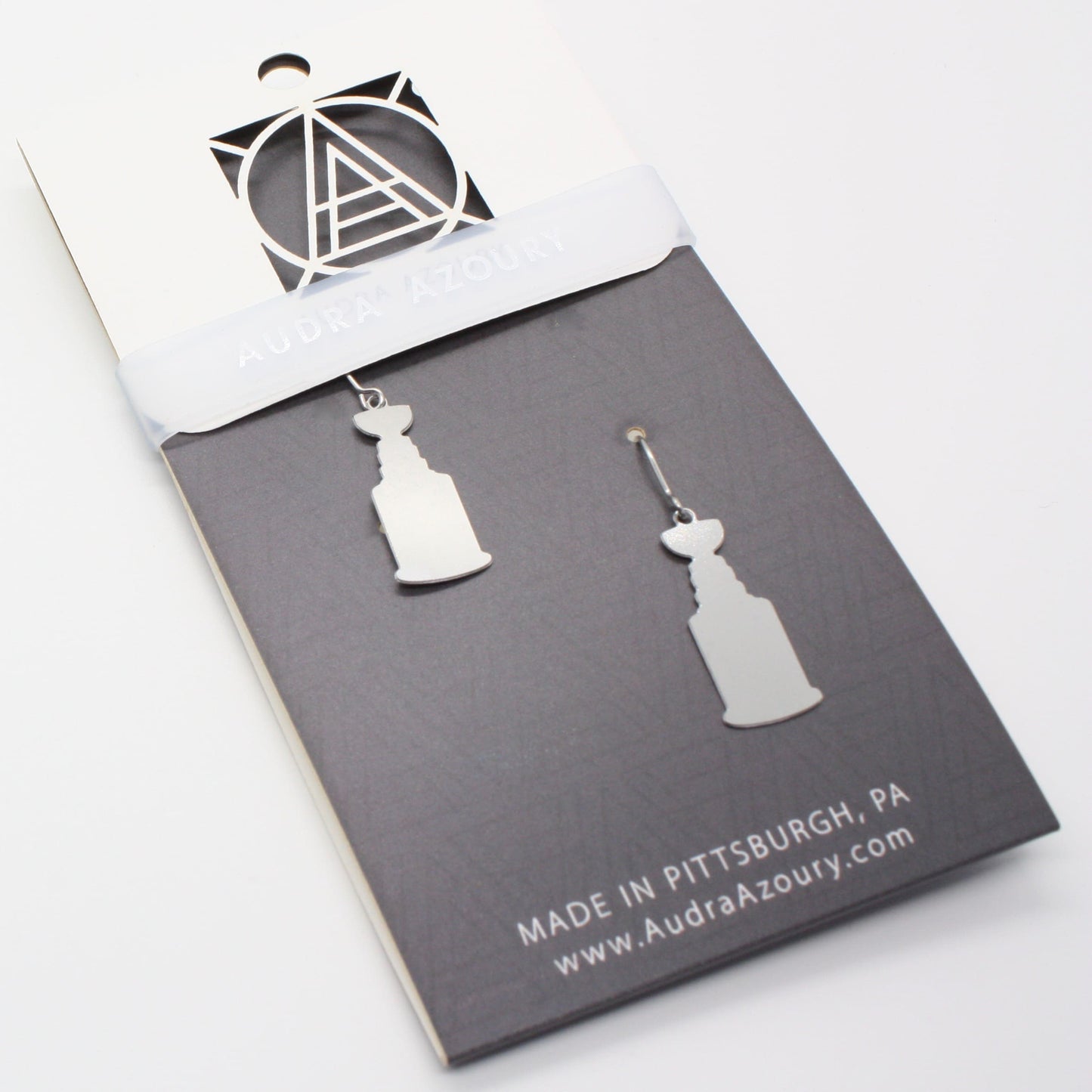 Pittsburgh Earrings | Stanley Cup Silhouette