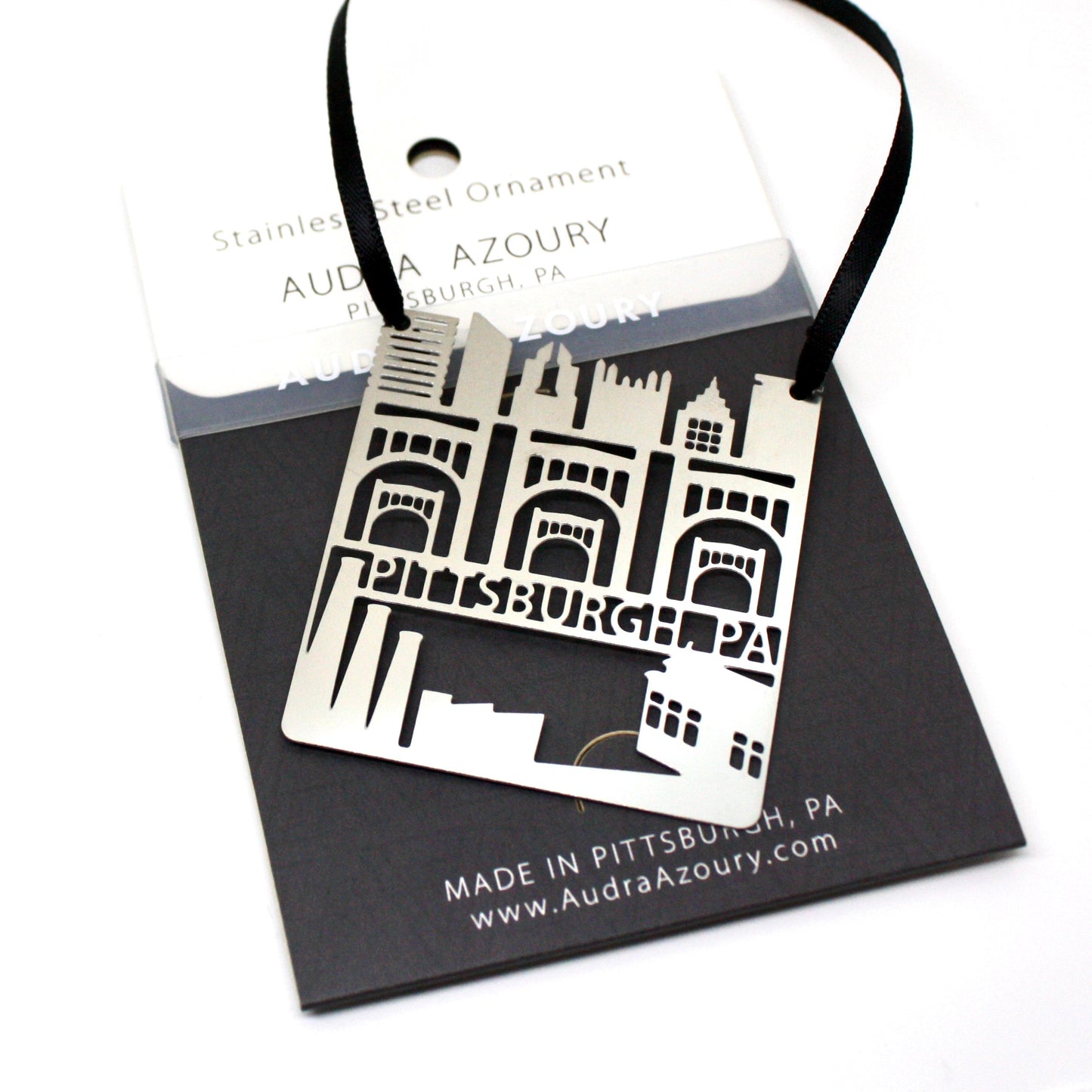 Pittsburgh Ornament | Square Cityscape