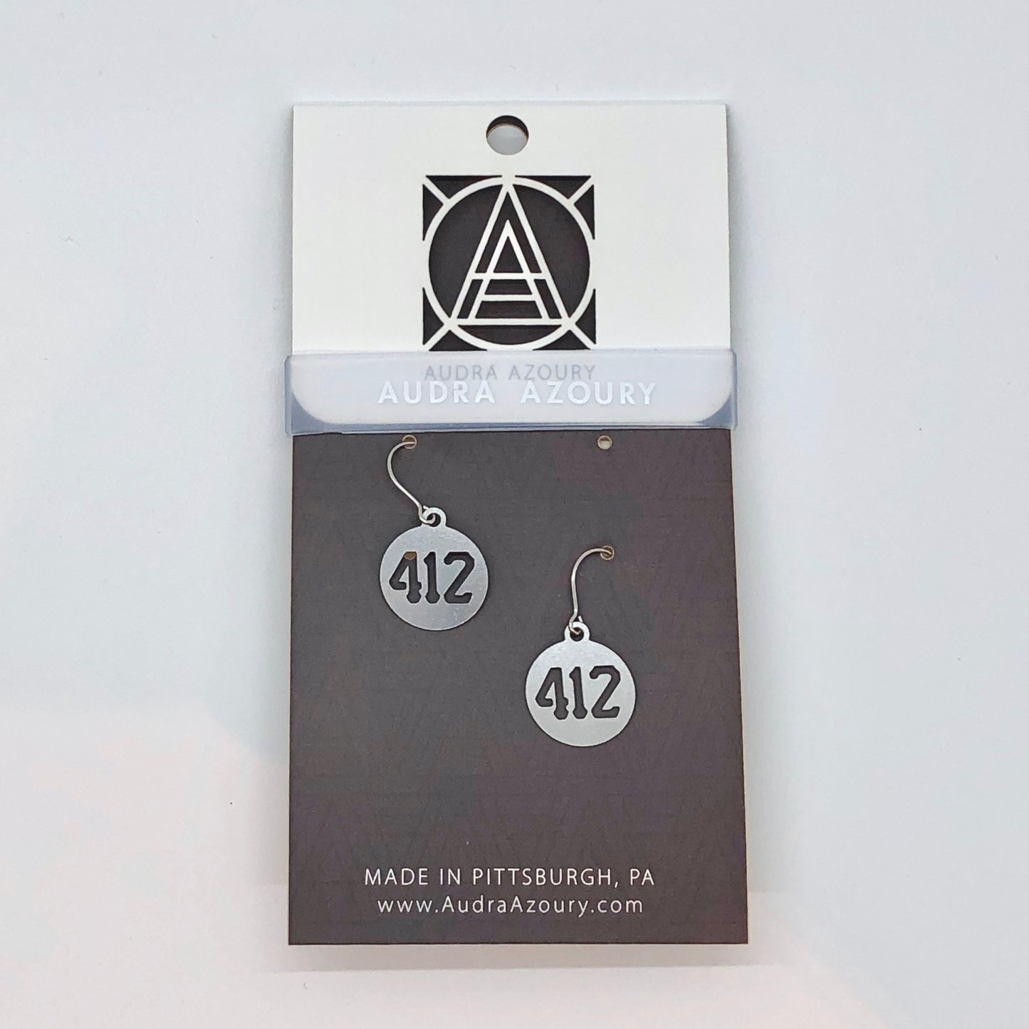 Pittsburgh Earrings | Mini 412 Area Code