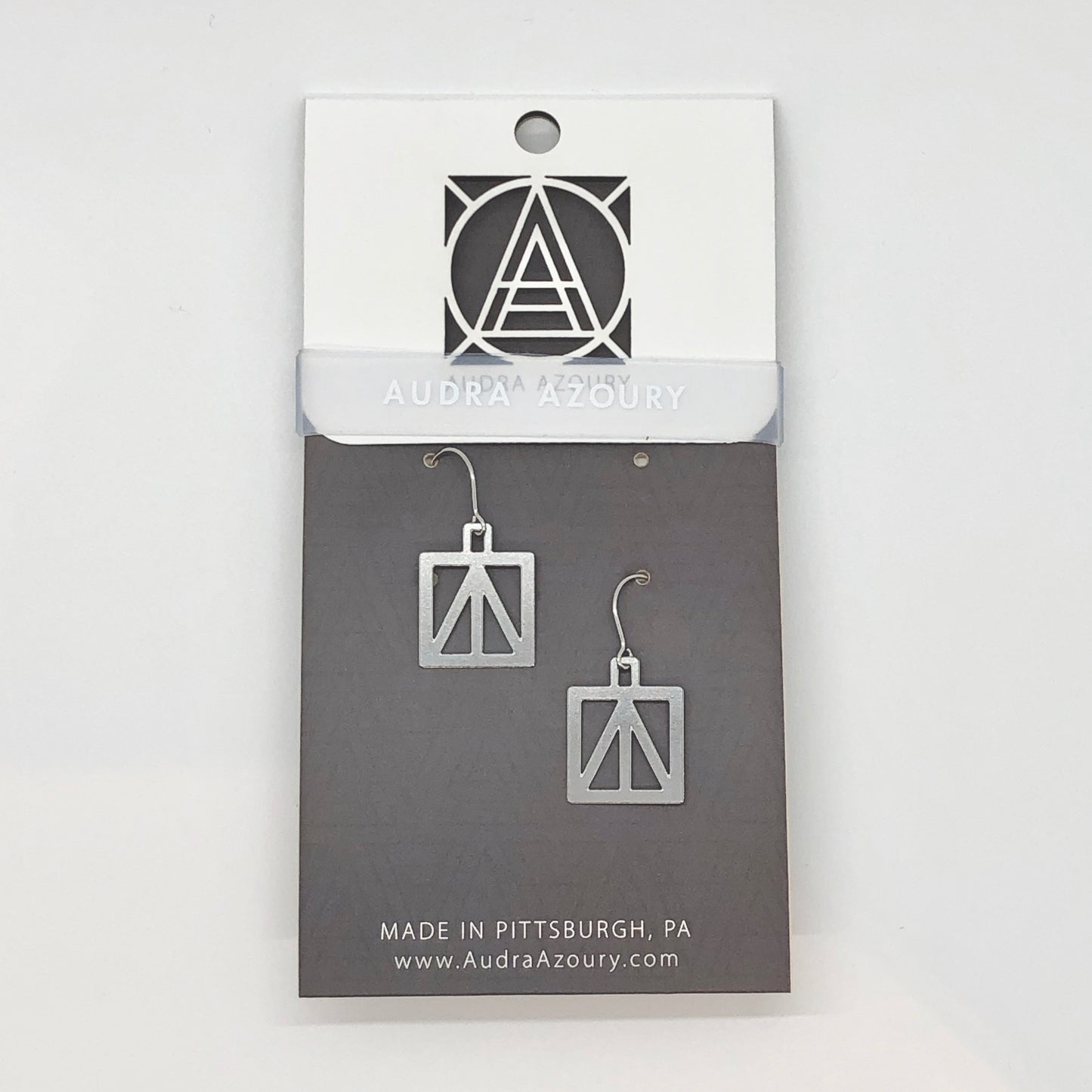 Bridge Earrings | Square Peace Truss