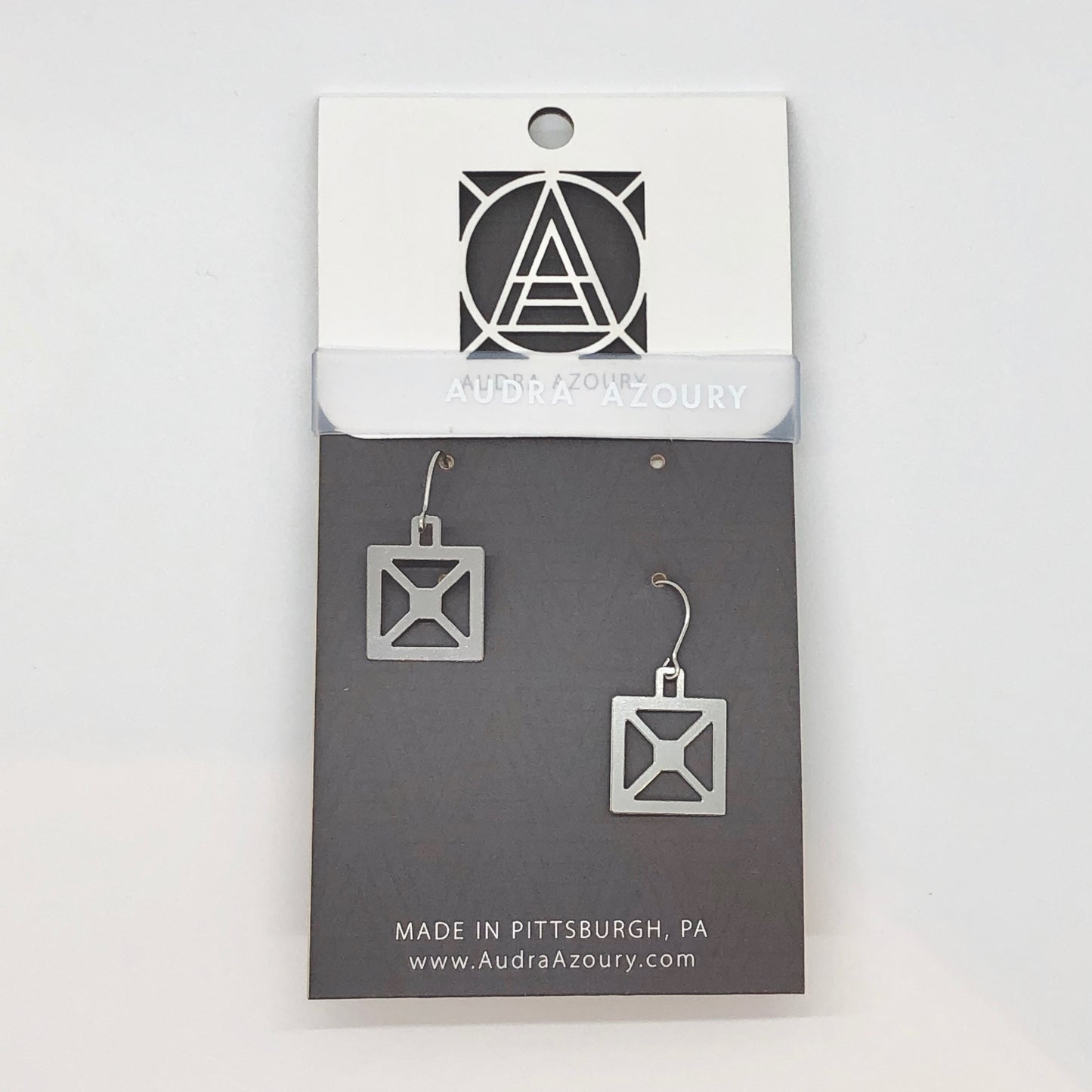 Bridge Earrings | Square X Truss