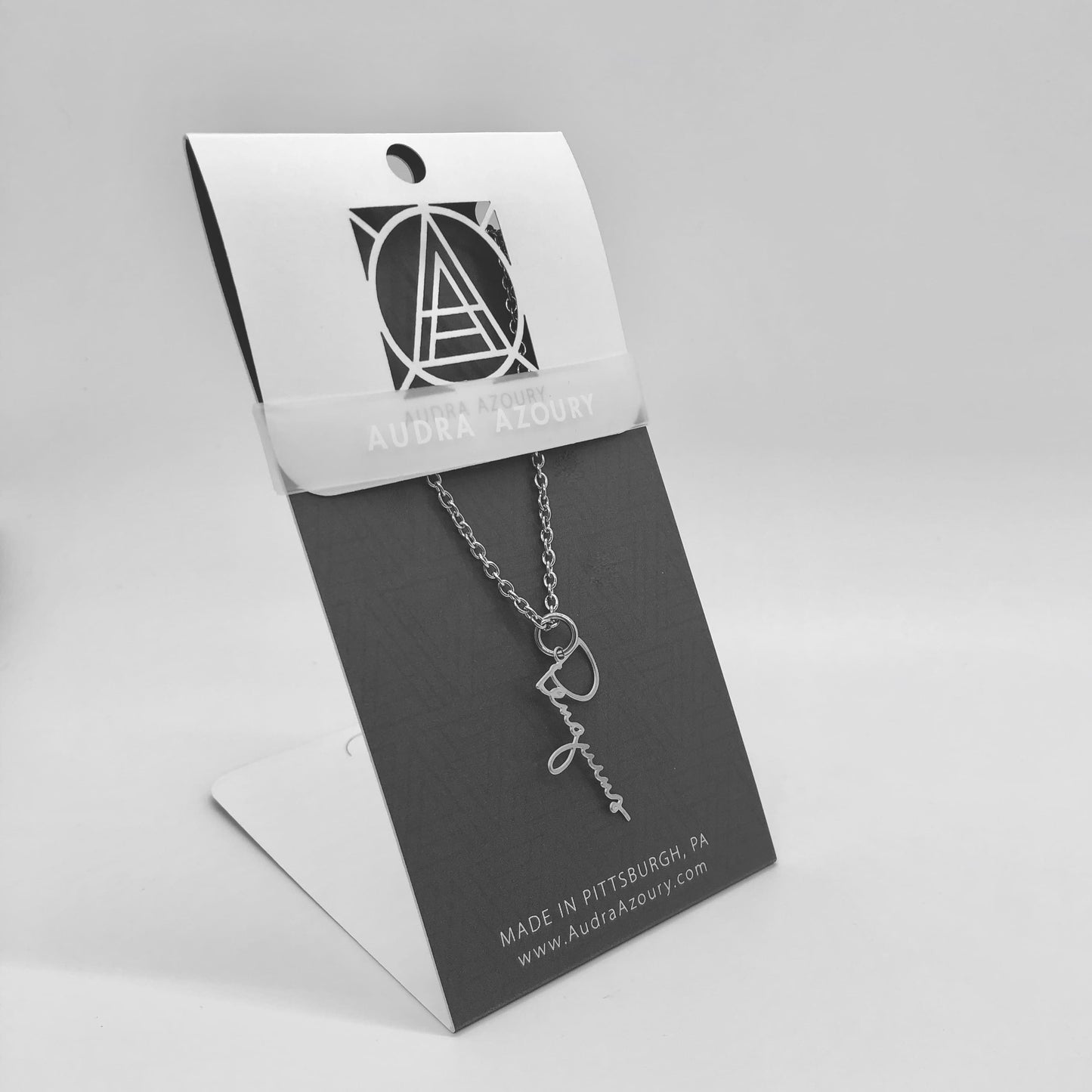 Penguins | Script Necklace