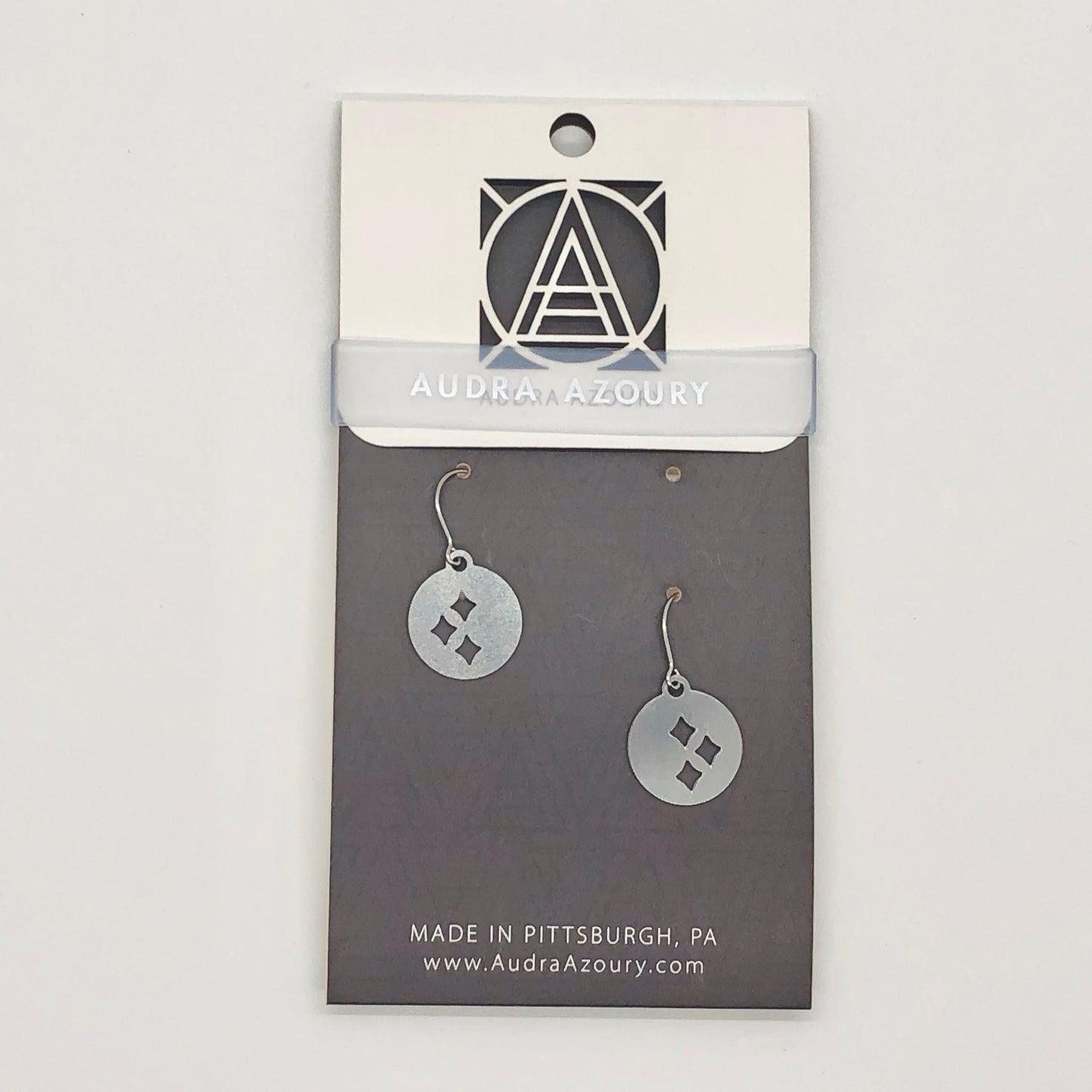 Pittsburgh Earrings | Mini-Steel Stars