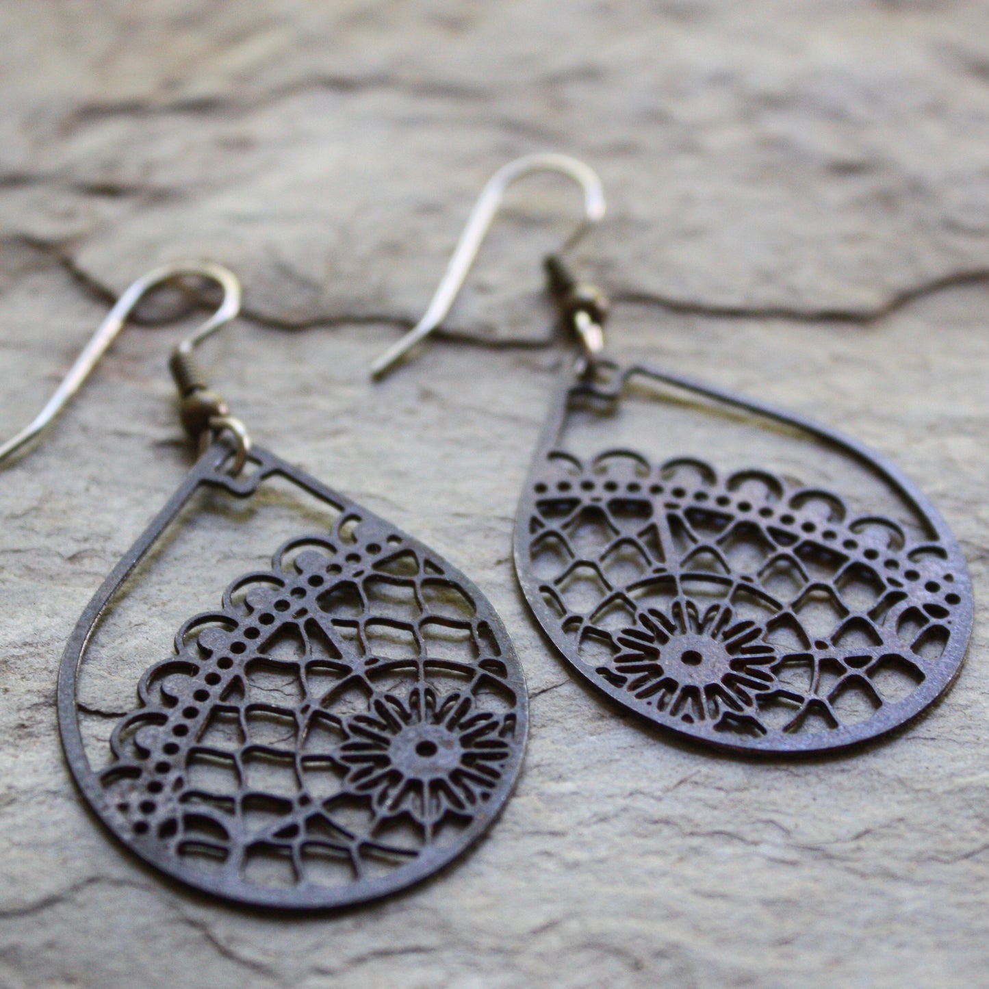 Lace Earrings | Boho Teardrop