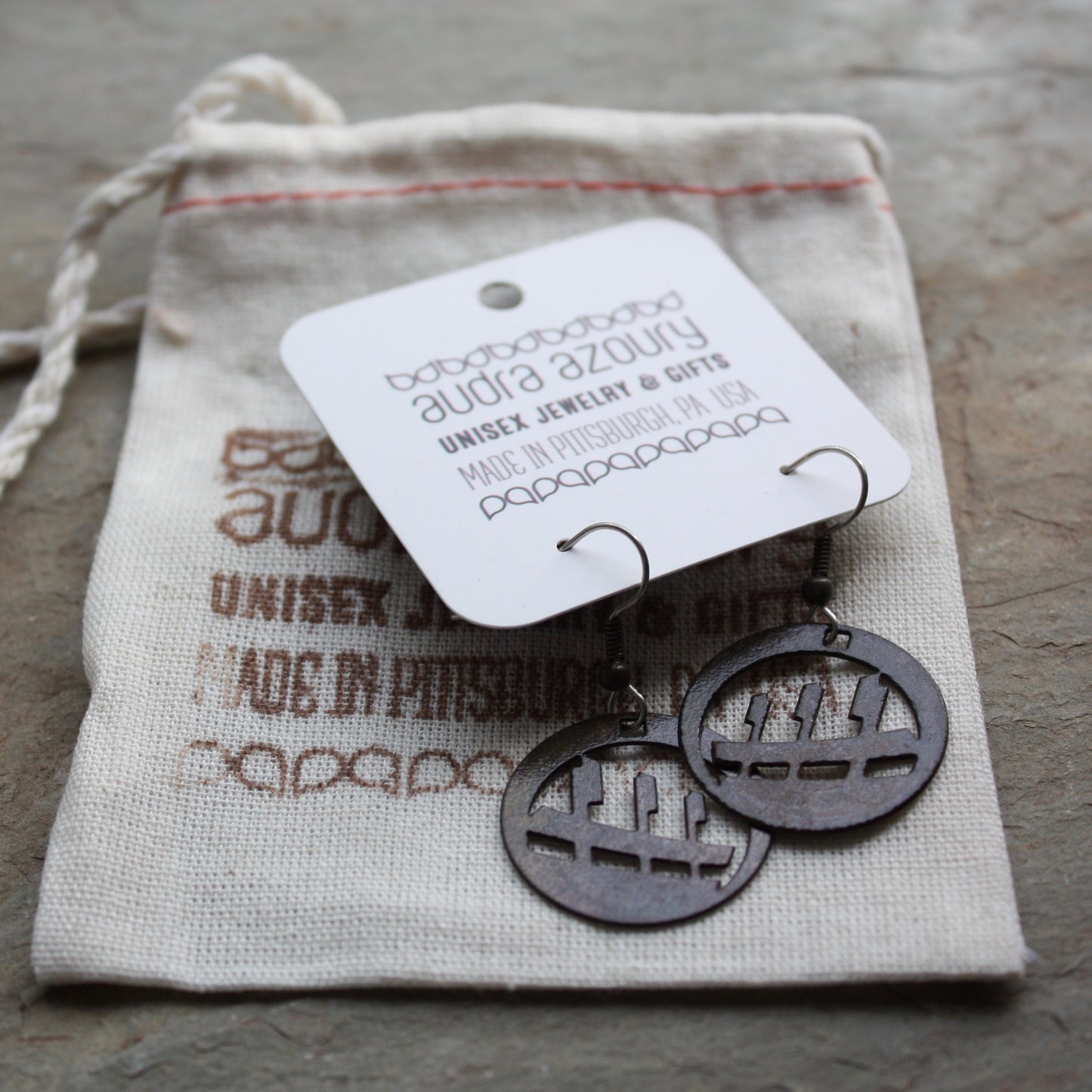 Pittsburgh Earrings | Baseball Park by Audra Azoury