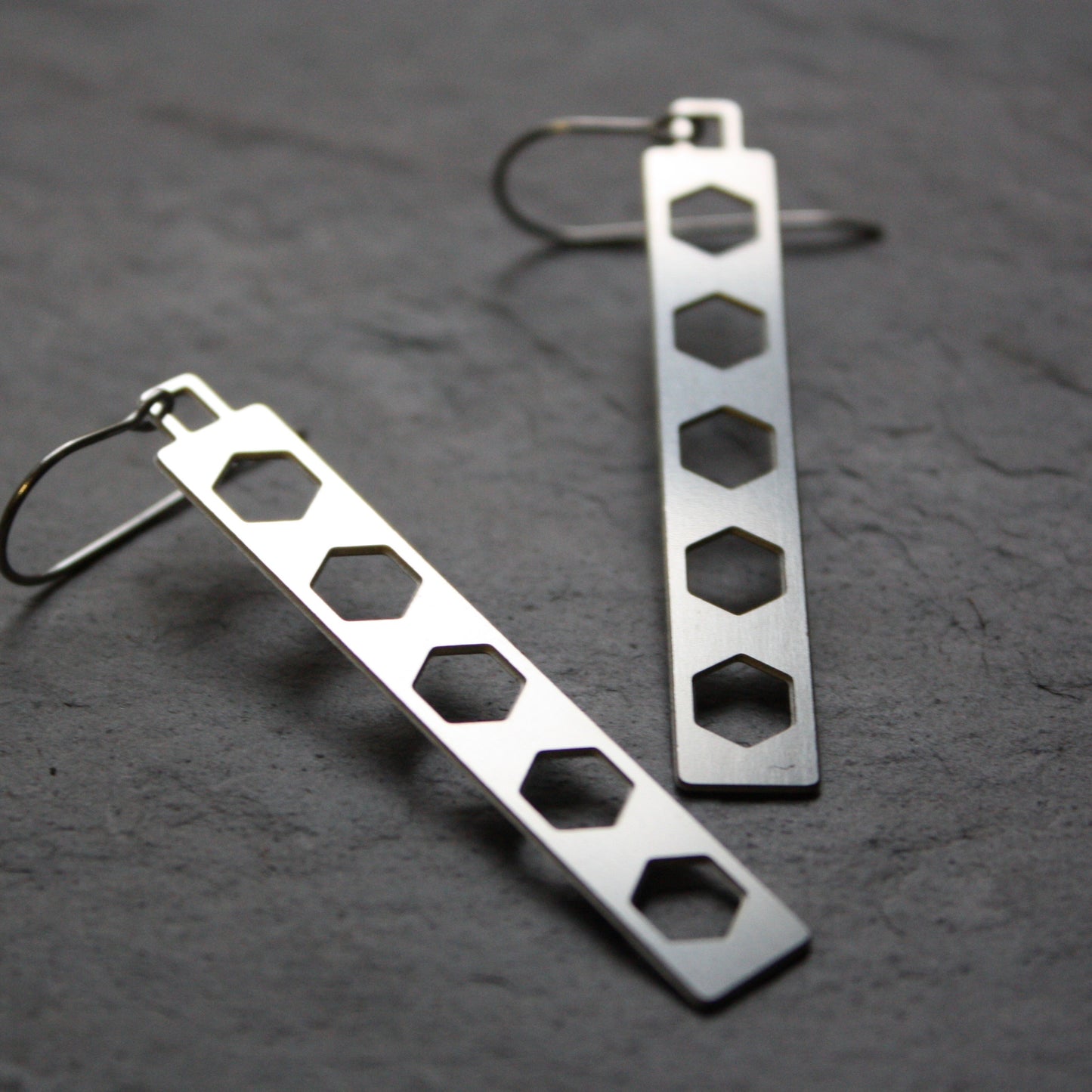 Bridge Earrings | Hex Dangle by Audra Azoury