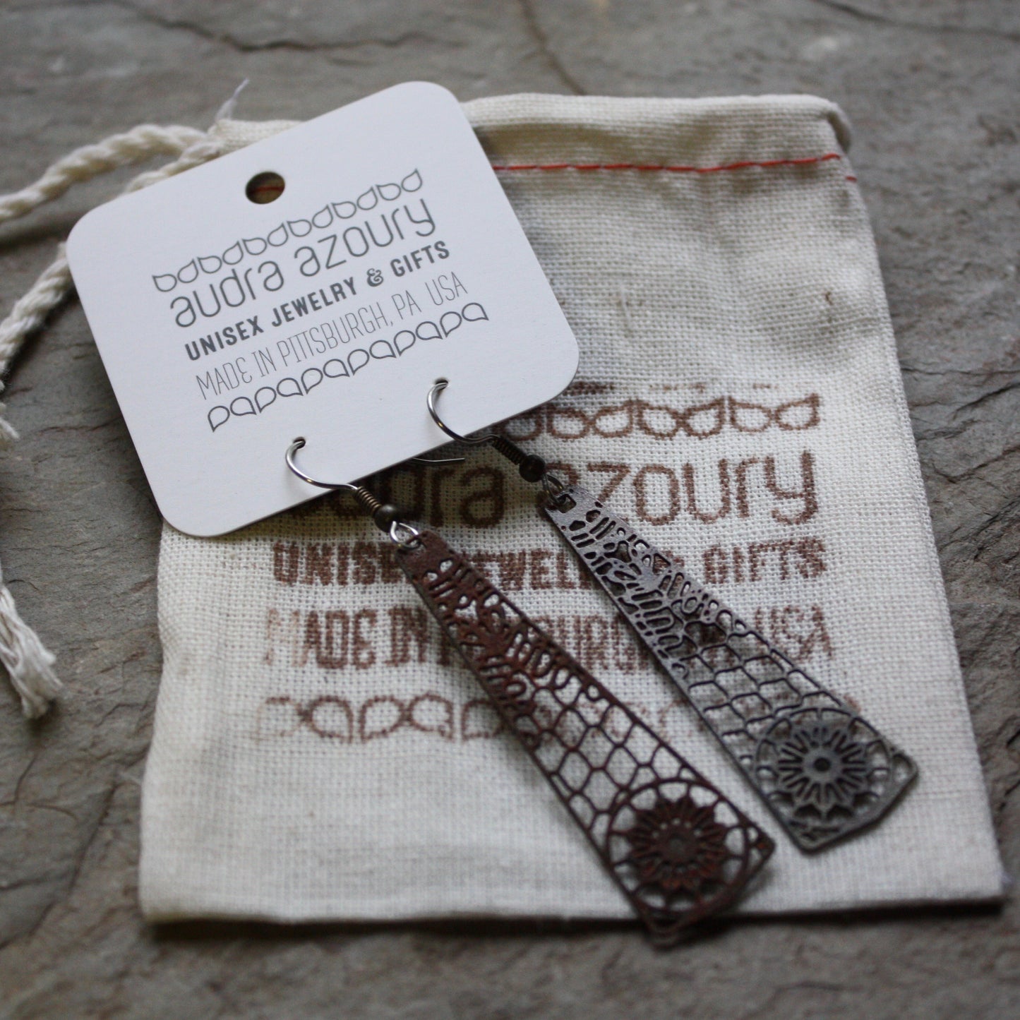 boho dangle earrings by Audra Azoury