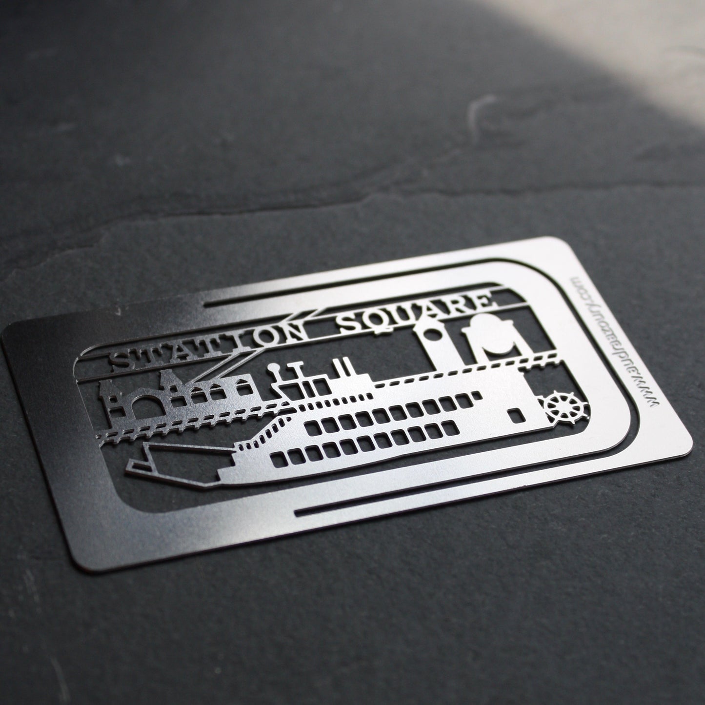 Station Square clip-on bookmark by Pittsburgh artist Audra Azoury