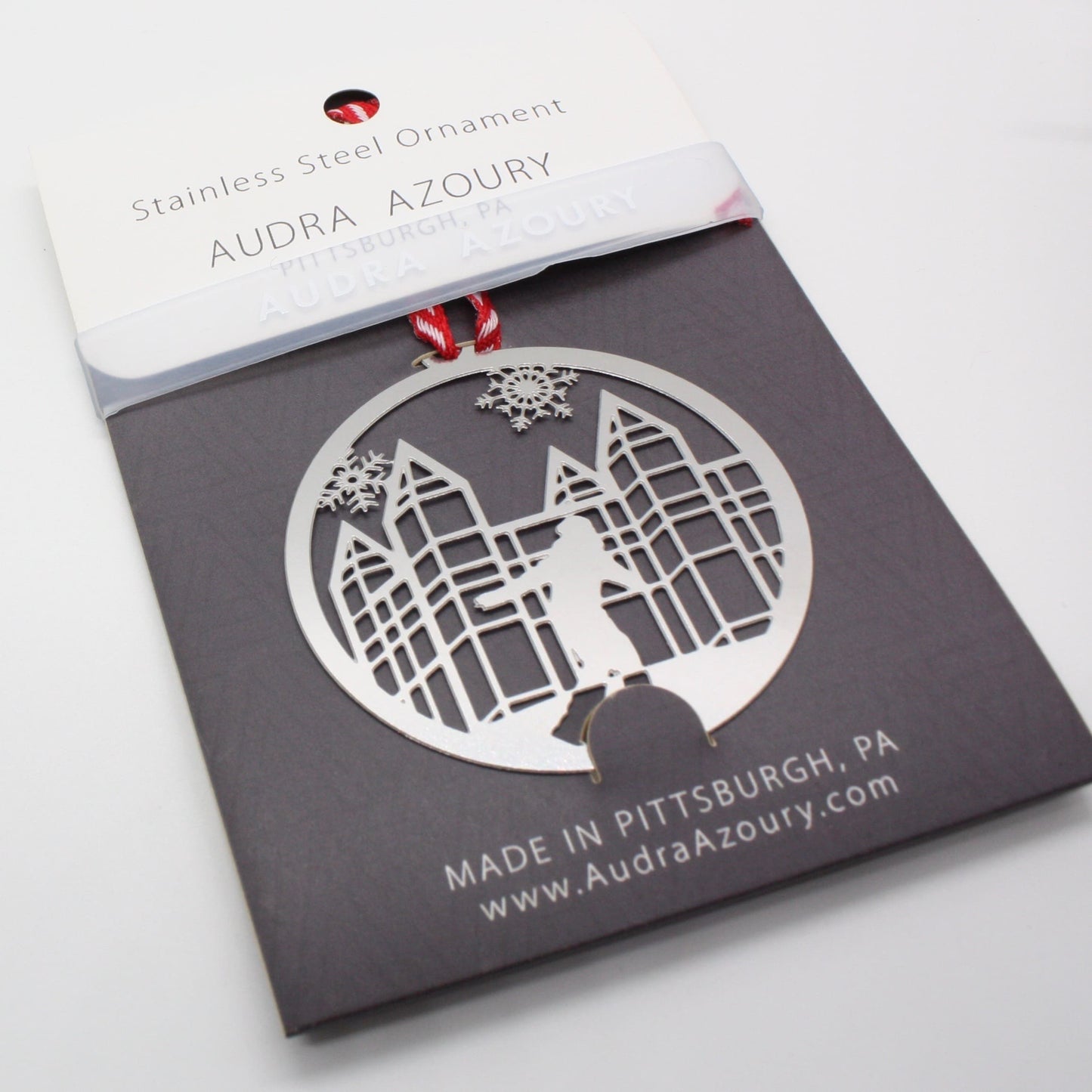 Pittsburgh Ornament | Light Up Night Ice Skater