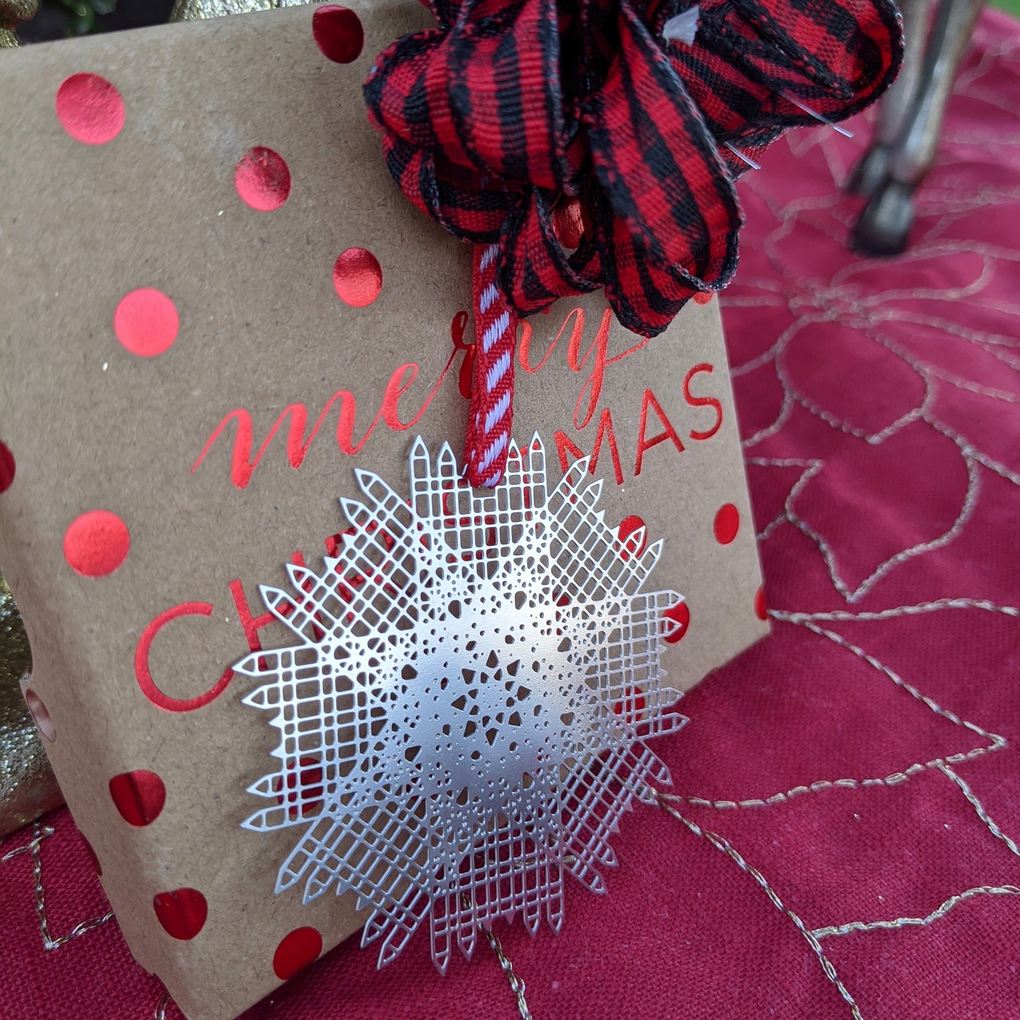 PPG Snowflake Stainless Steel Ornament by Audra Azoury