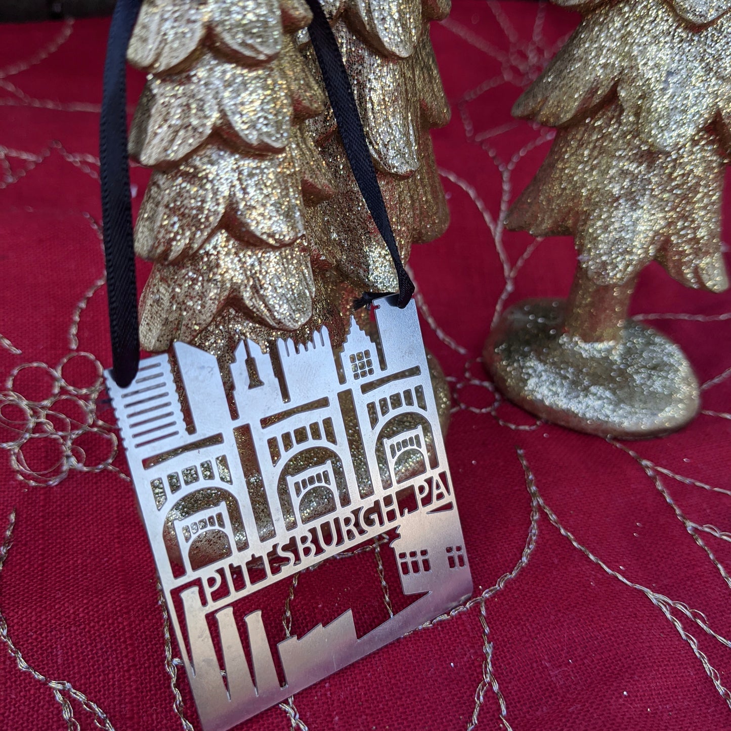 Pittsburgh Ornament | Square Cityscape