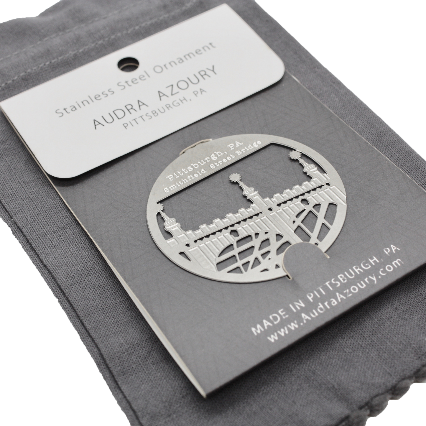 Round Smithfield Street Bridge Ornament