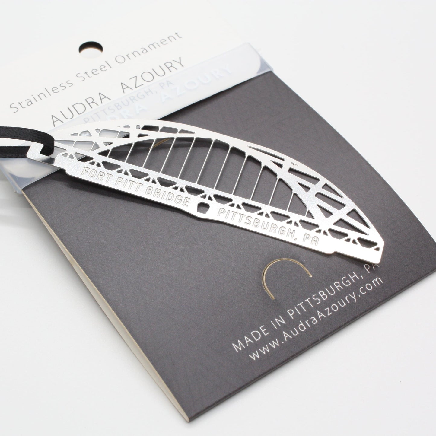 Fort Pitt Bridge Ornament, Pittsburgh by Audra Azoury