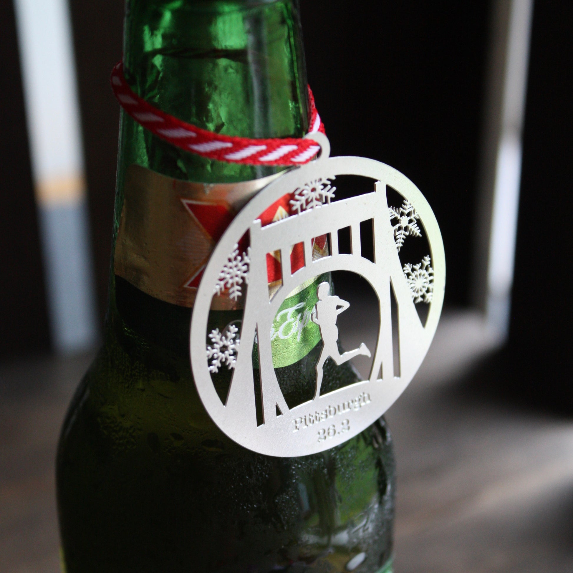 Pittsburgh Marathon Holiday Ornament by Audra Azoury