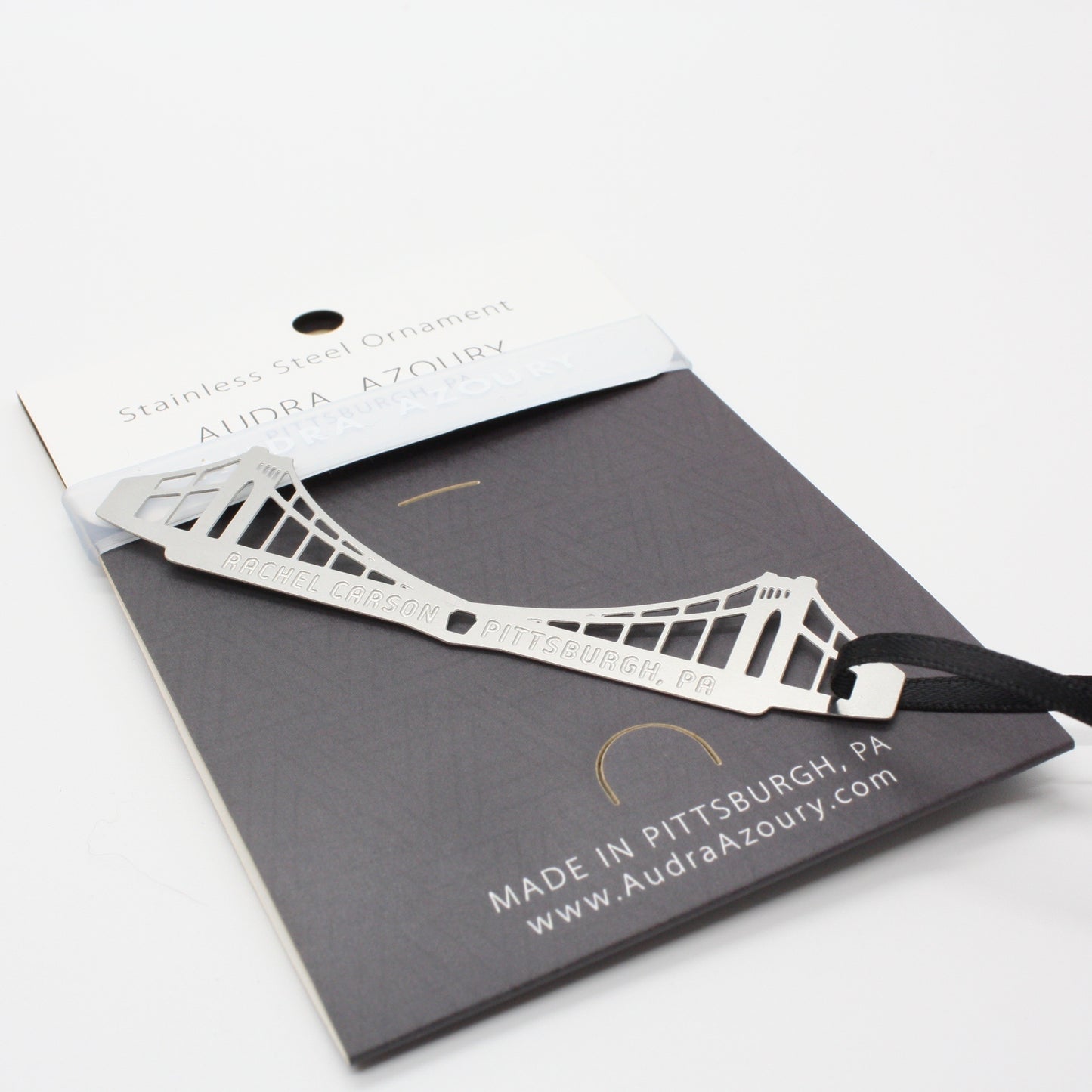 Rachel Carson Bridge Ornament, Pittsburgh by Audra Azoury
