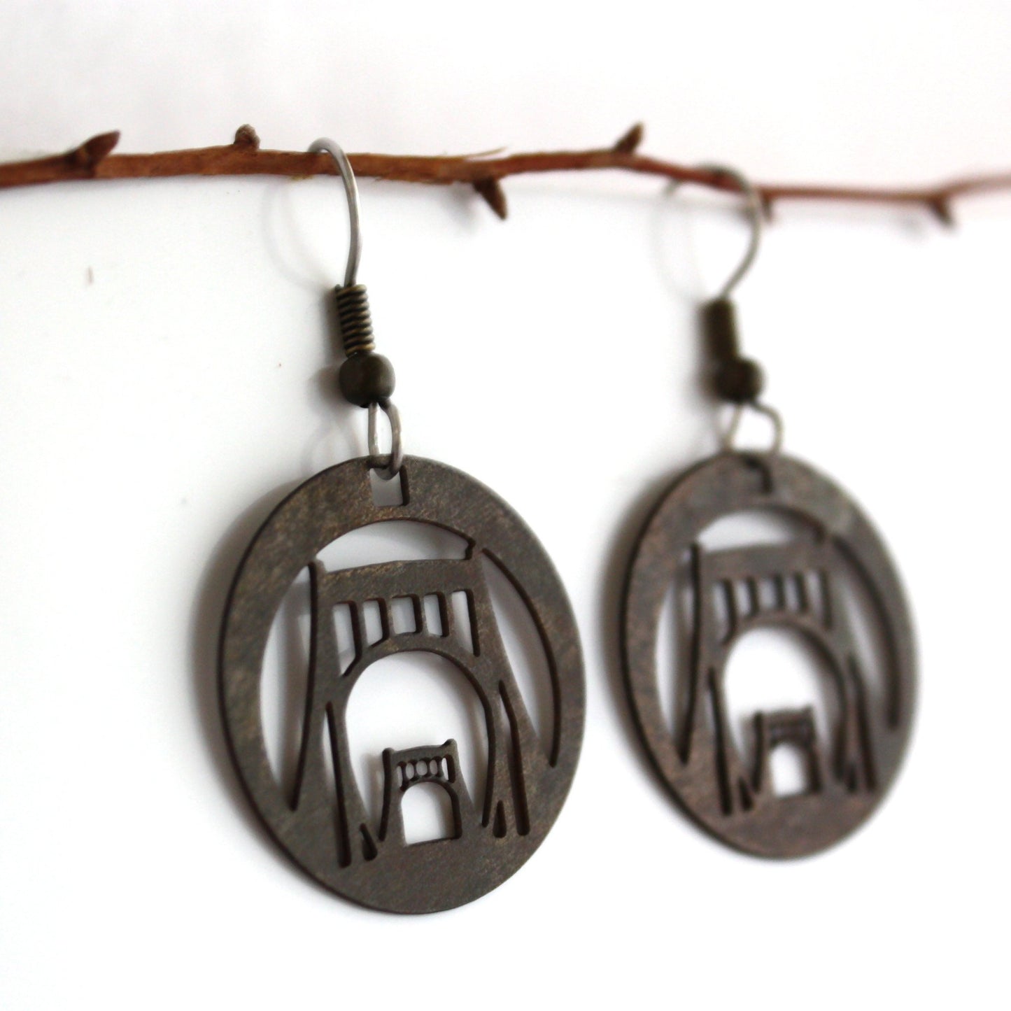 Andy Warhol Bridge earrings by audra azoury