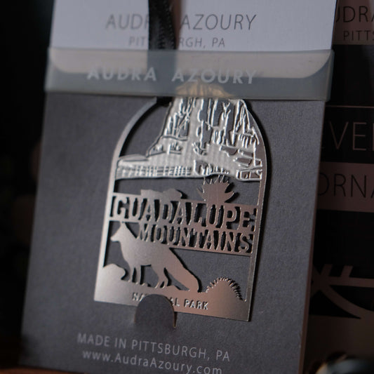 Guadalupe Mountains National Park Ornament by Audra Azoury