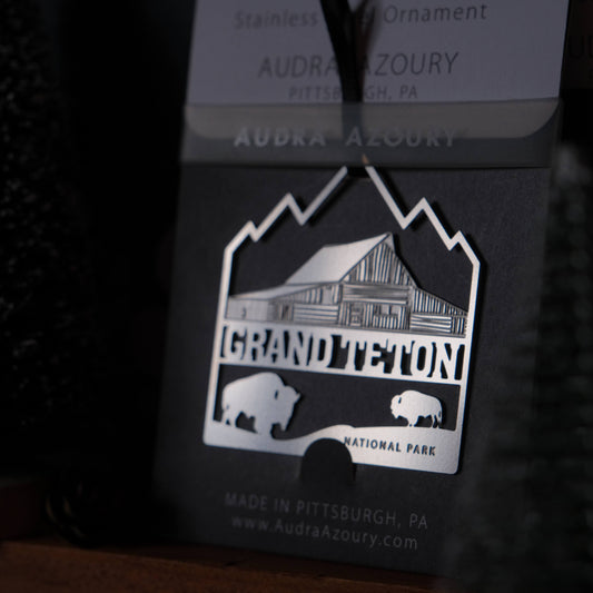 Grand Teton National Park Ornament by Audra Azoury