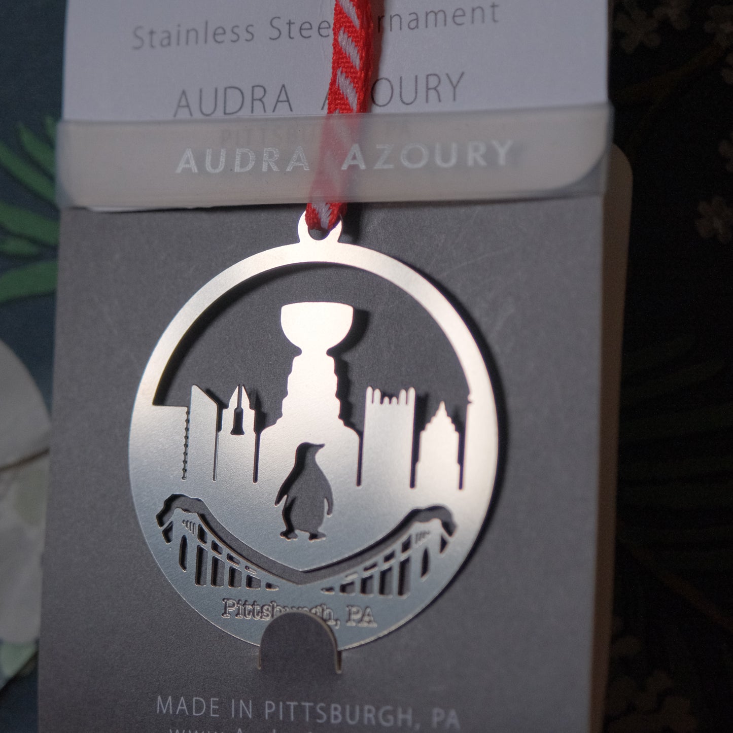 Pittsburgh Ornament | Hockey Trophy