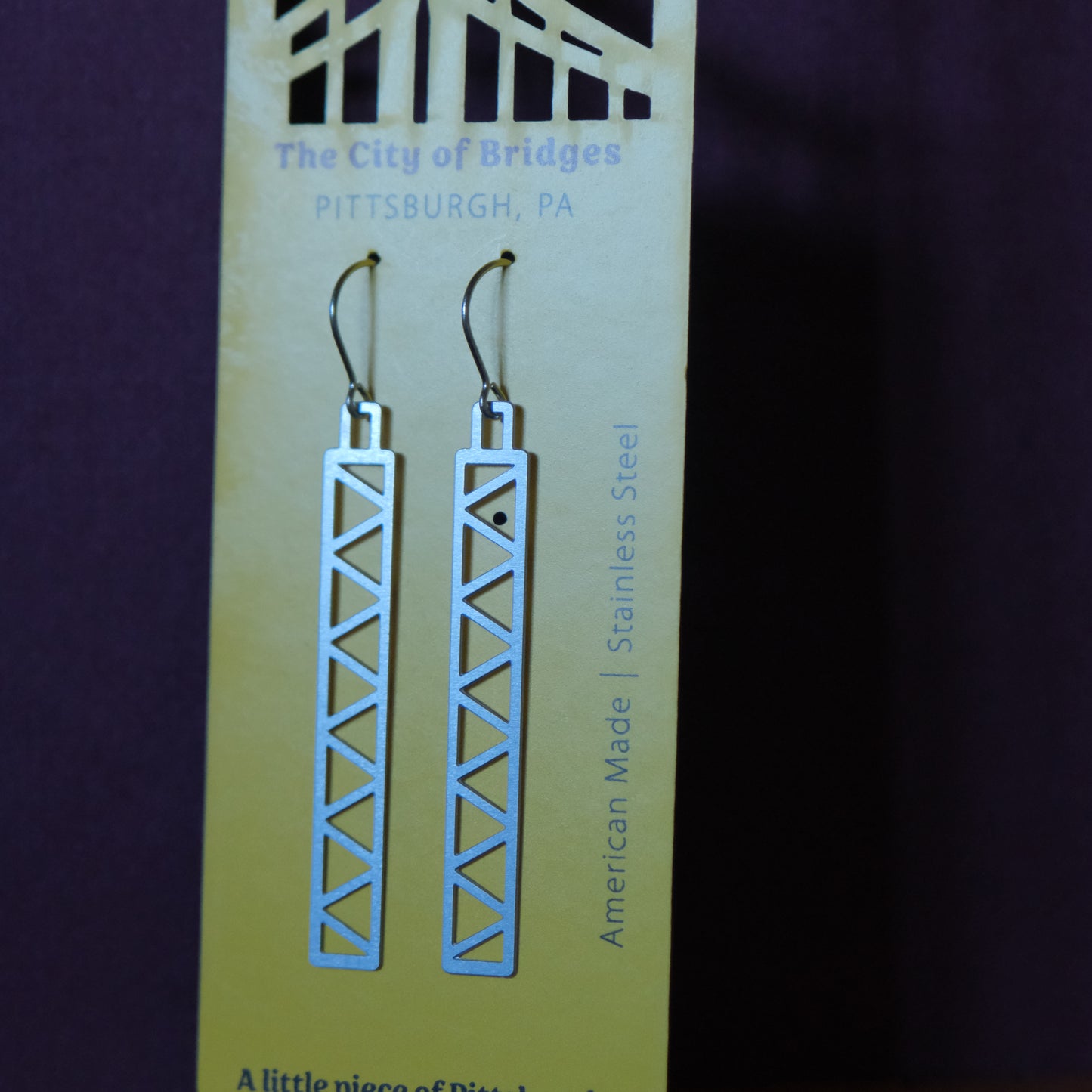 Bridge Earrings | Zig-Zag Truss