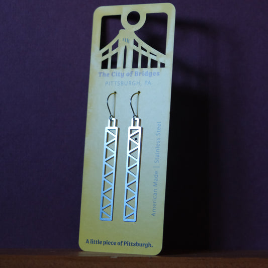 Bridge Earrings | Zig-Zag Truss