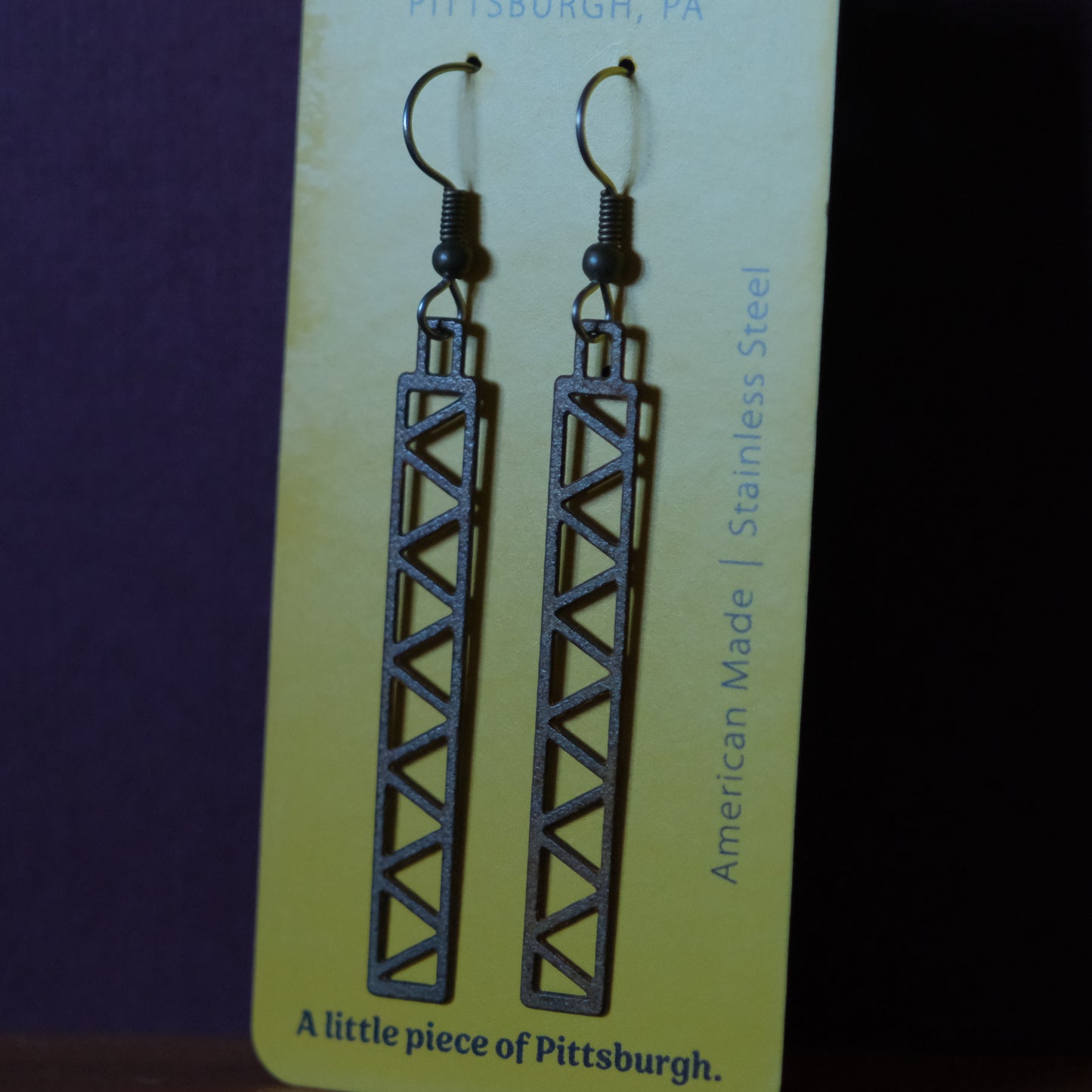 Bridge Earrings | Zig-Zag Truss