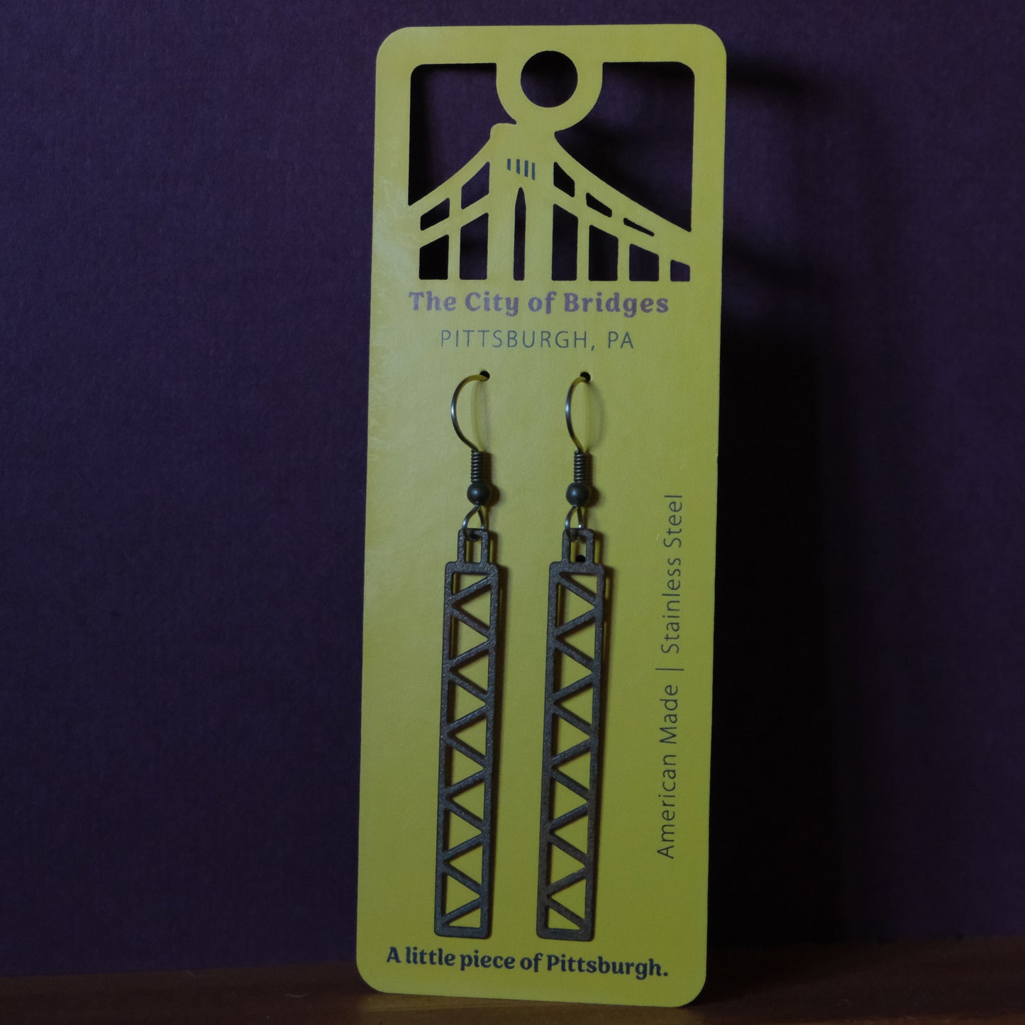 Bridge Earrings | Zig-Zag Truss