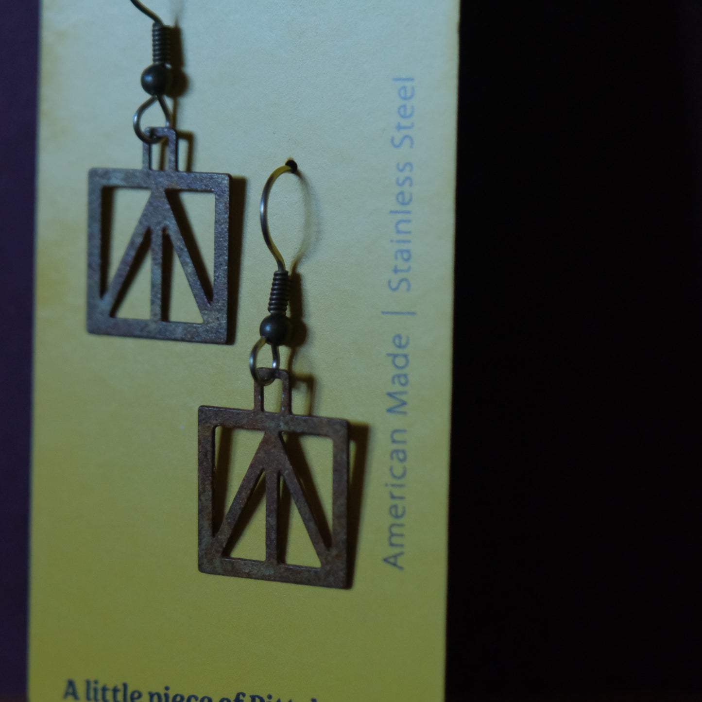Bridge Earrings | Square Peace Truss