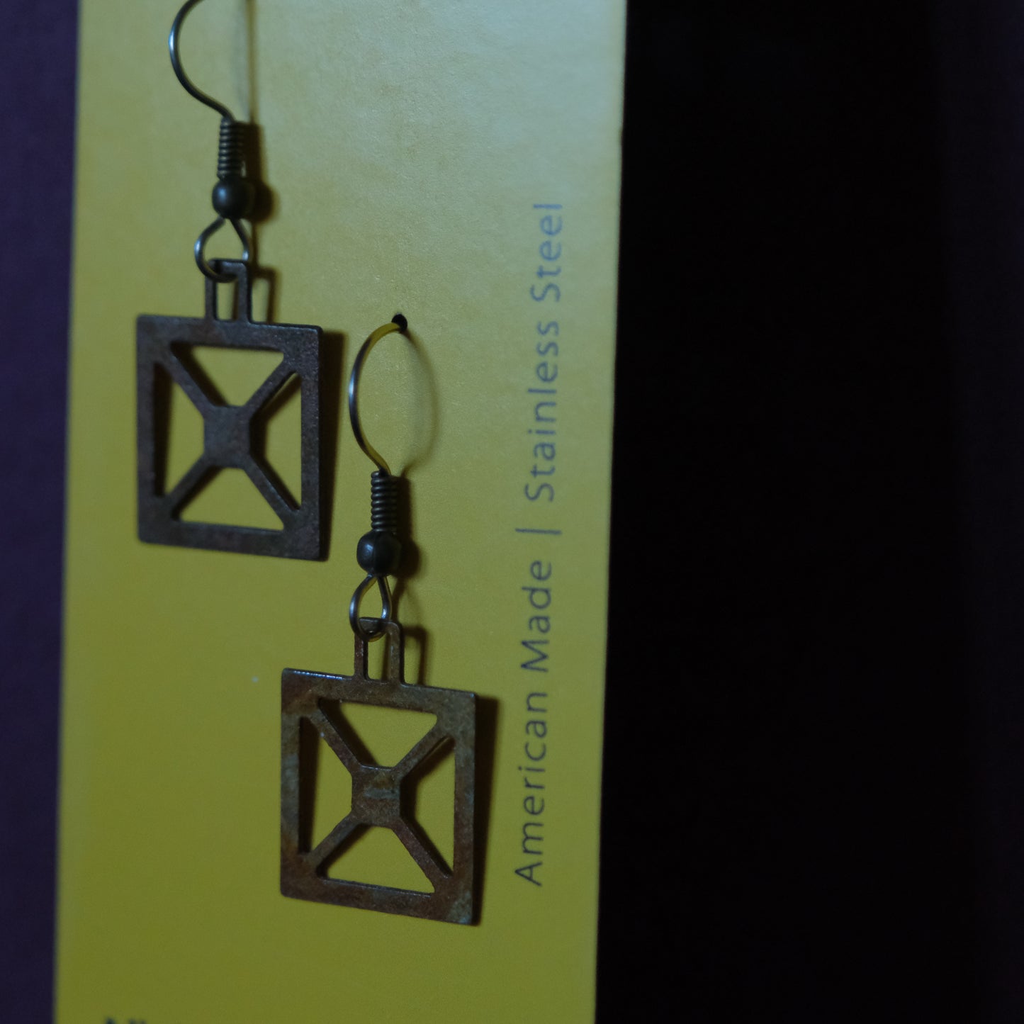 Bridge Earrings | Square X Truss